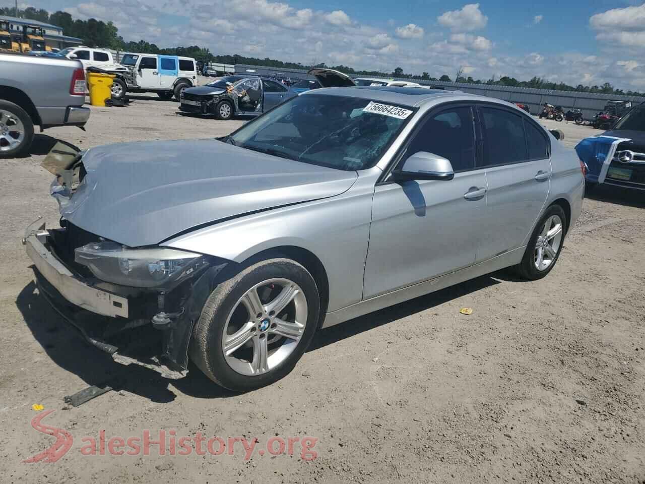 2014 BMW 3 SERIES — VIN WBA3A5C57EF606184