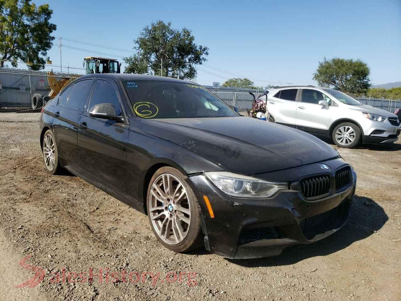 2014 BMW 3 SERIES — VIN WBA3A9C51EF477625