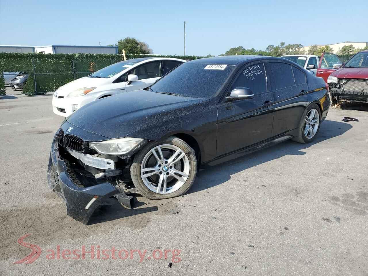 2014 BMW 3 SERIES — VIN WBA3A9C51EKW74043