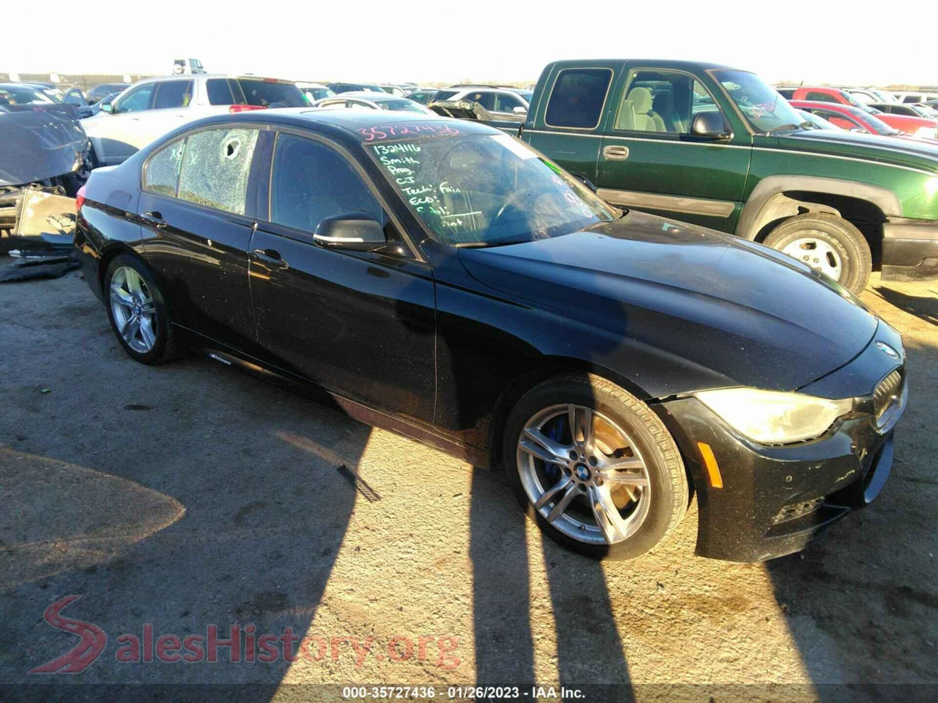 2014 BMW 3 SERIES — VIN WBA3A9G53ENS64952