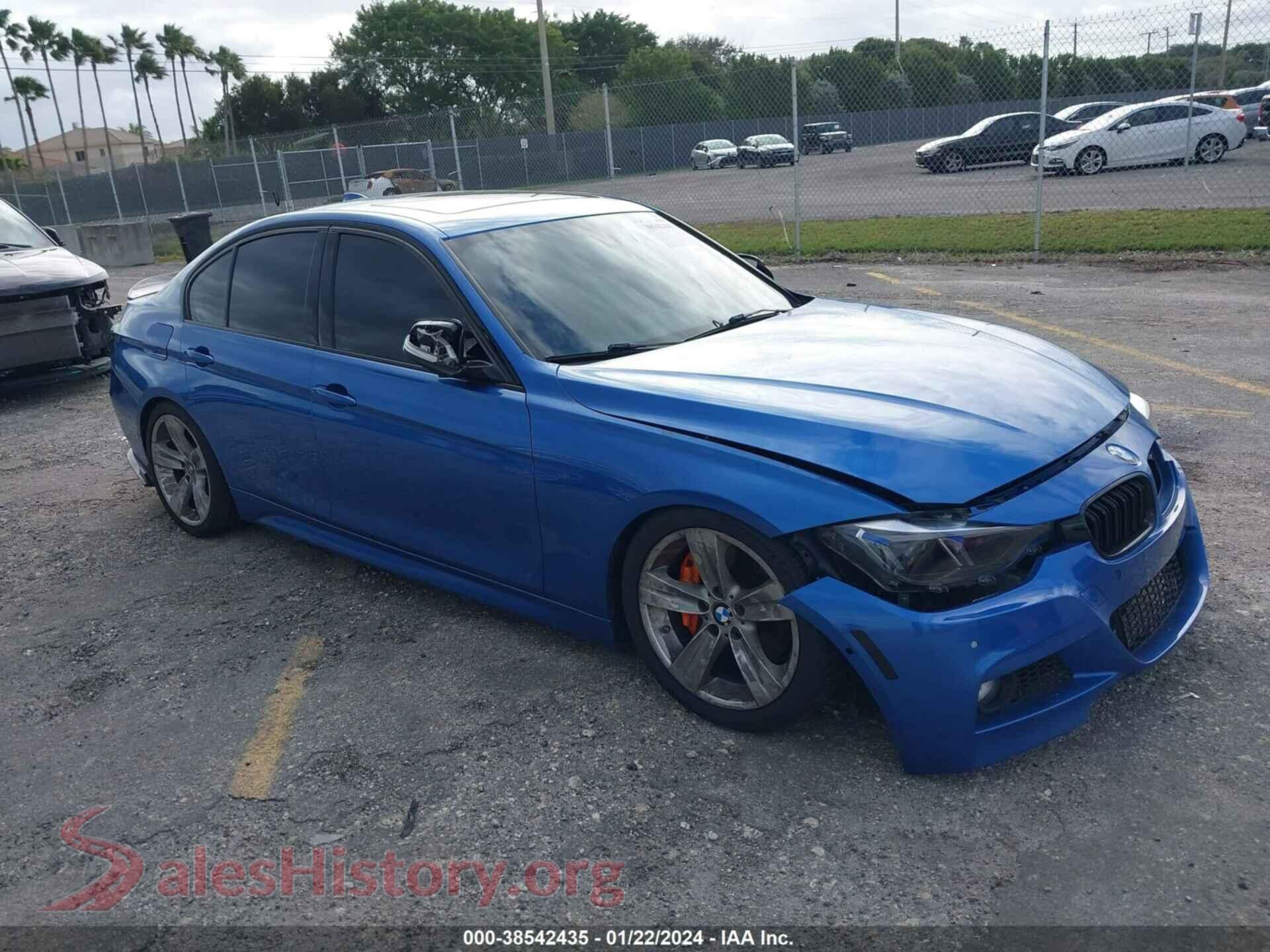 2015 BMW 335I — VIN WBA3A9G53FNS66654