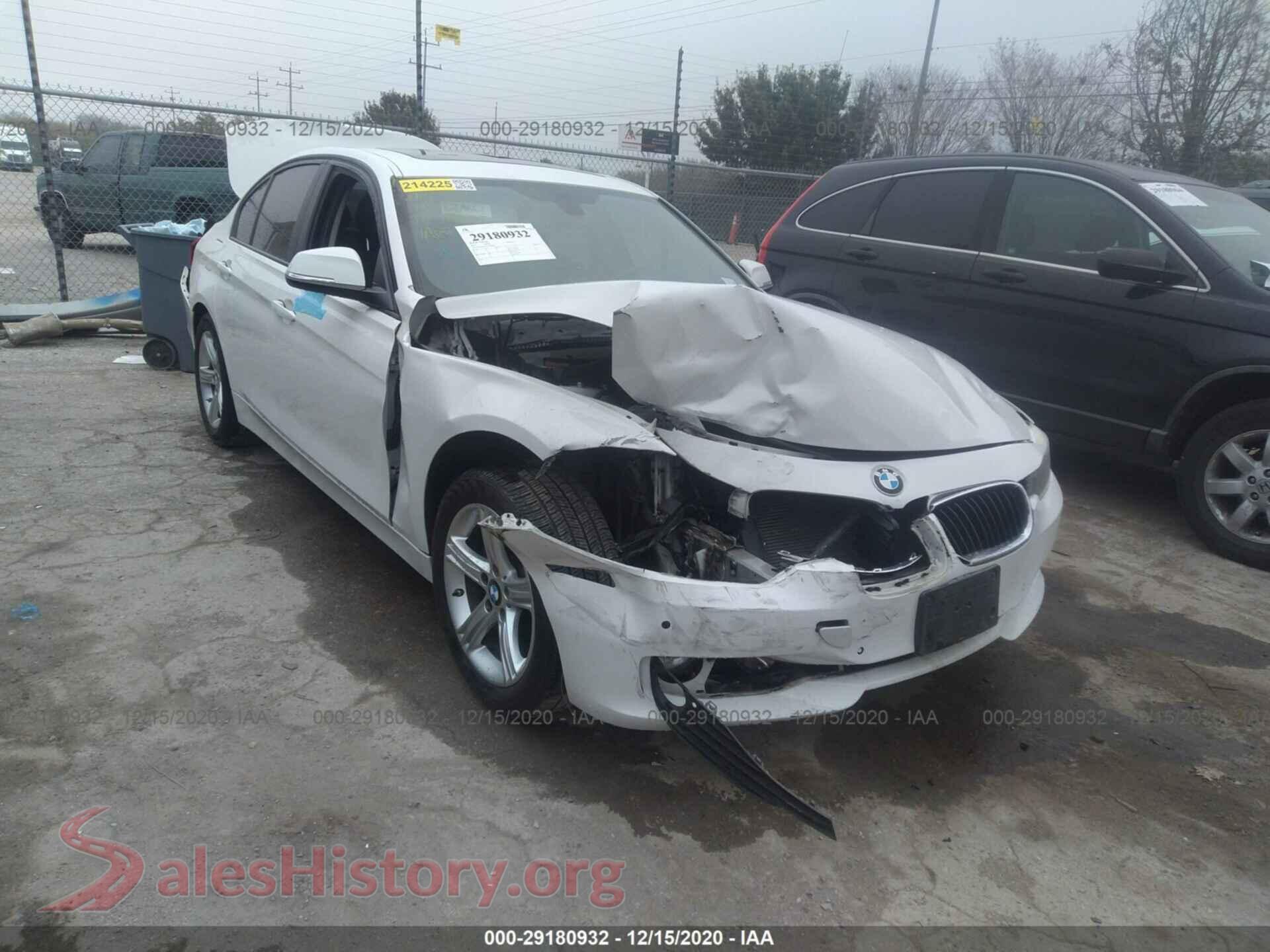 2015 BMW 3 SERIES — VIN WBA3B1G52FNT02400