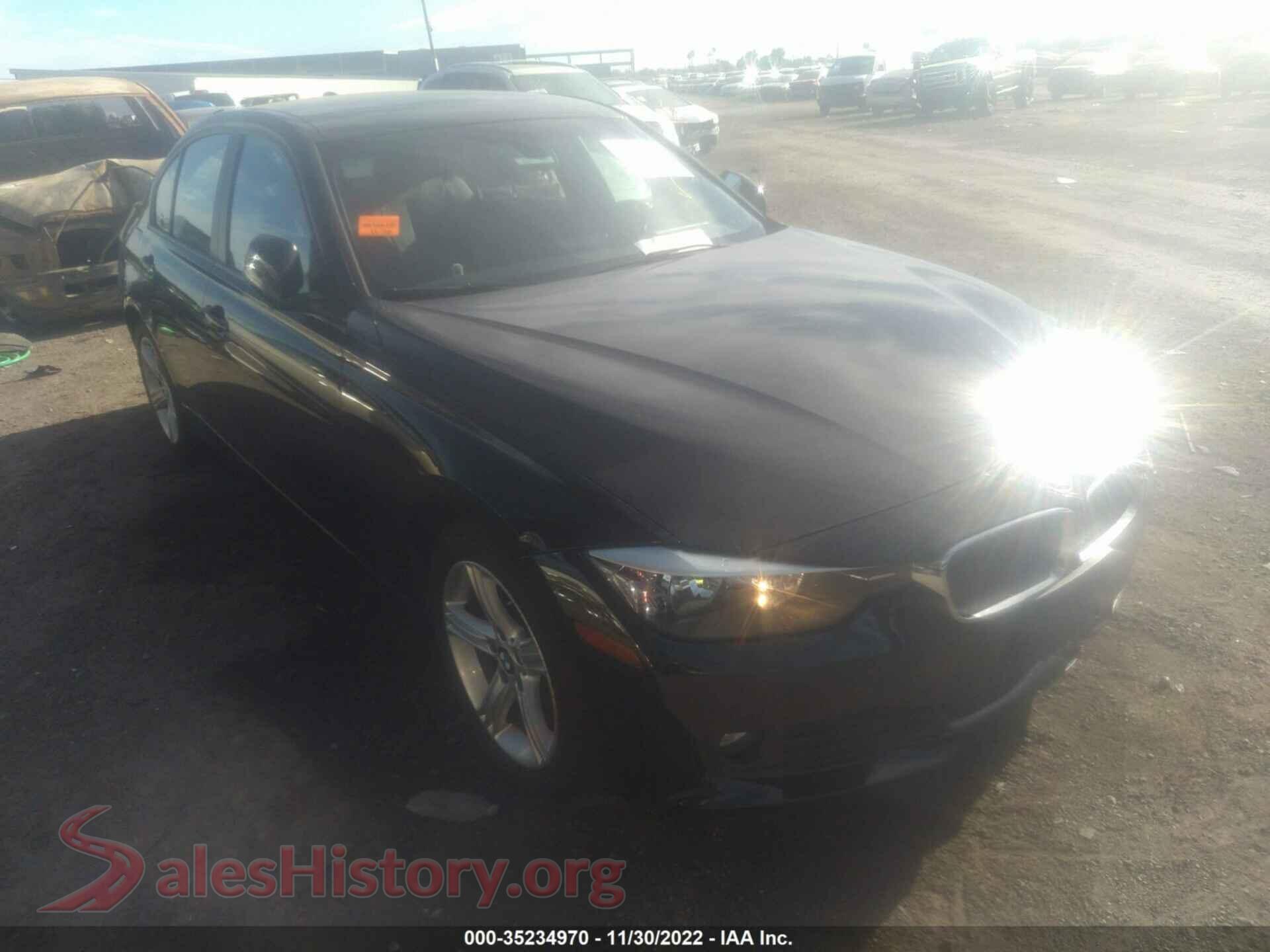 2014 BMW 3 SERIES — VIN WBA3B1G57ENS77475