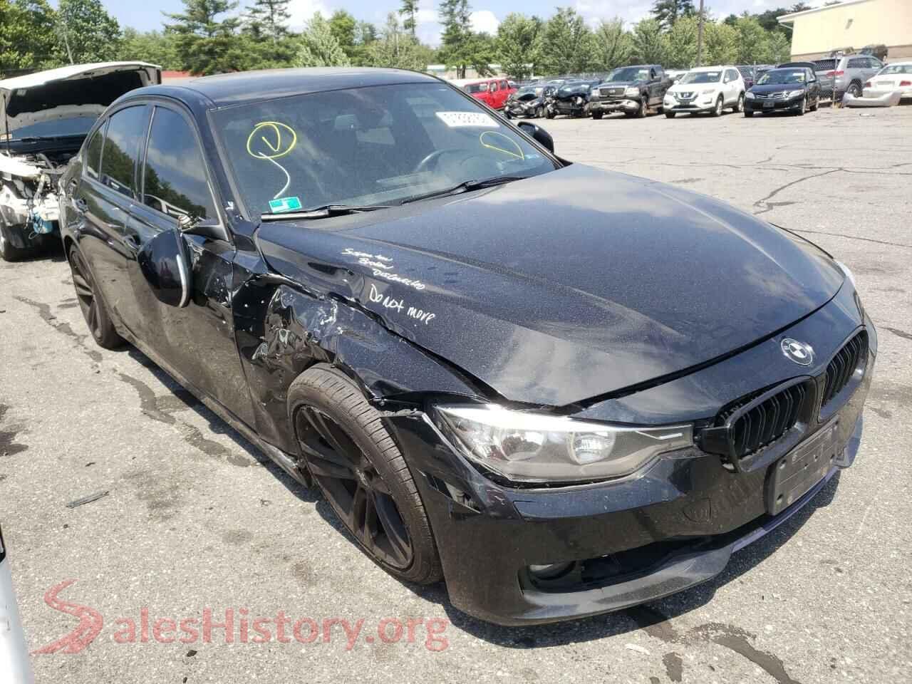2013 BMW 3 SERIES — VIN WBA3B3C58DF537893