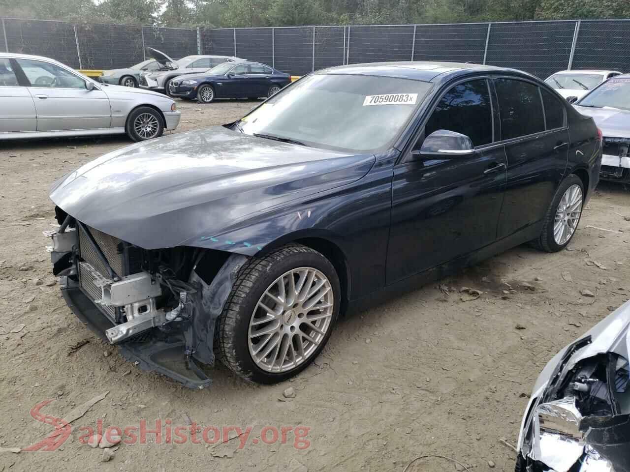 2014 BMW 3 SERIES — VIN WBA3B5C51EP539752