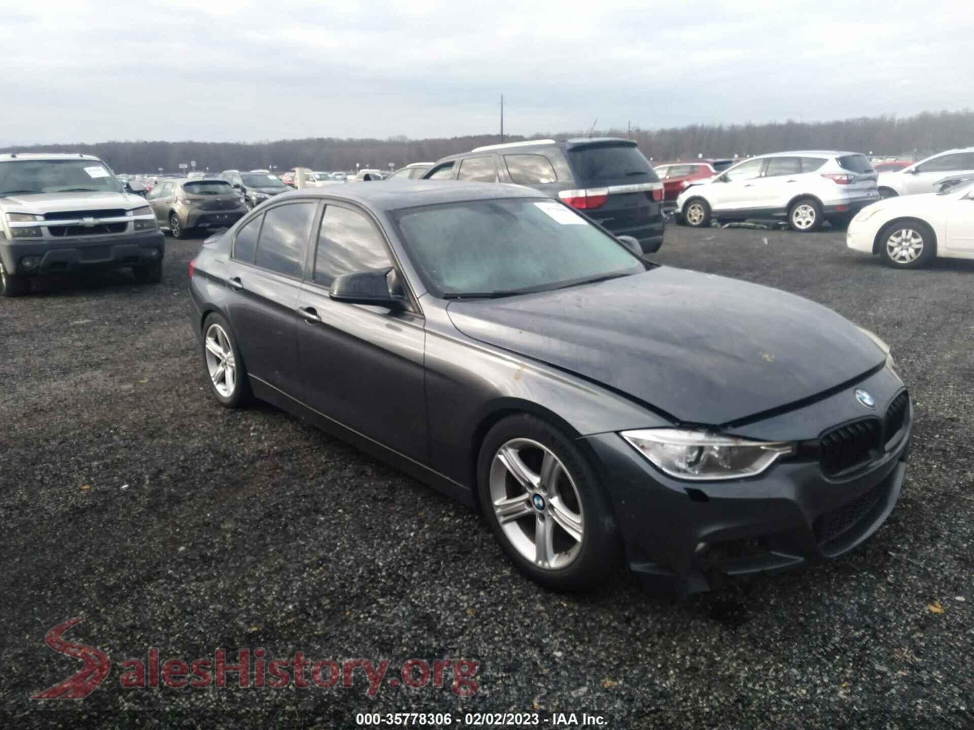 2013 BMW 3 SERIES — VIN WBA3B5C53DF597222