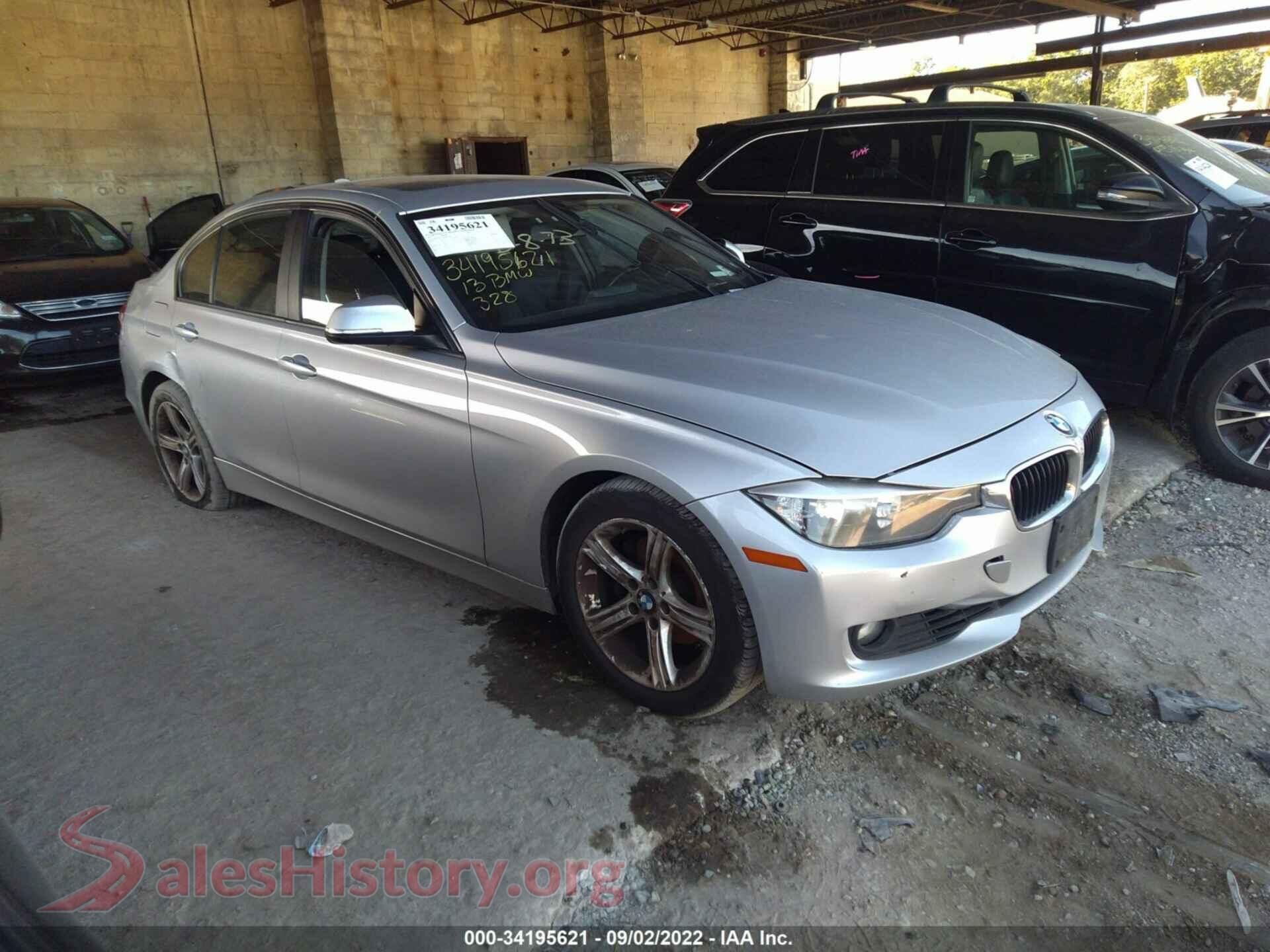2013 BMW 3 SERIES — VIN WBA3B5C56DF591284