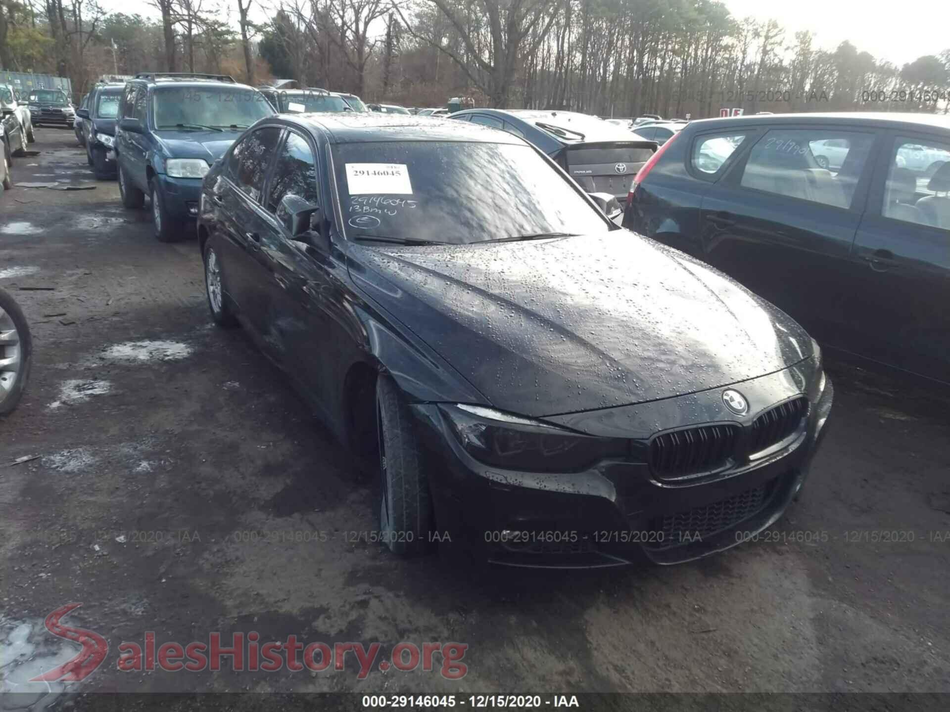 2013 BMW 3 SERIES — VIN WBA3B5C57DF597191