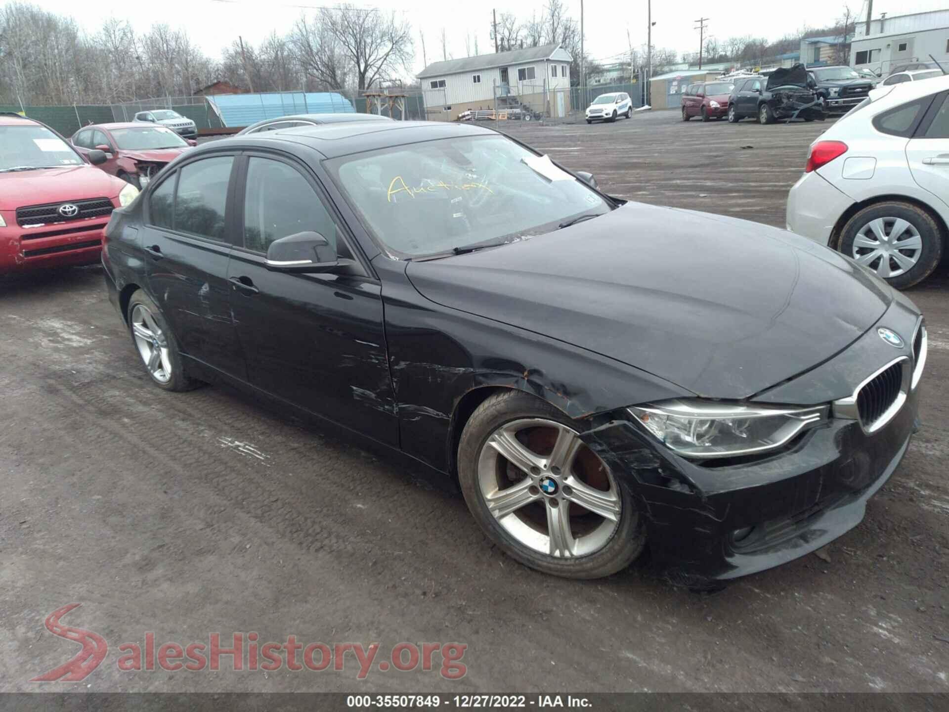 2014 BMW 3 SERIES — VIN WBA3B5C59EF958552