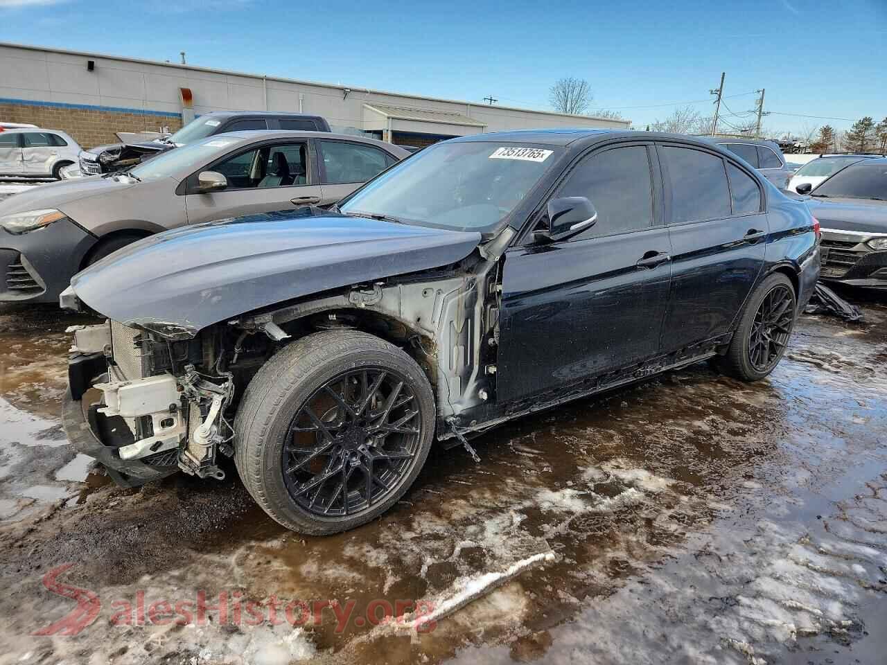 2014 BMW 3 SERIES — VIN WBA3B9C59EJ466124