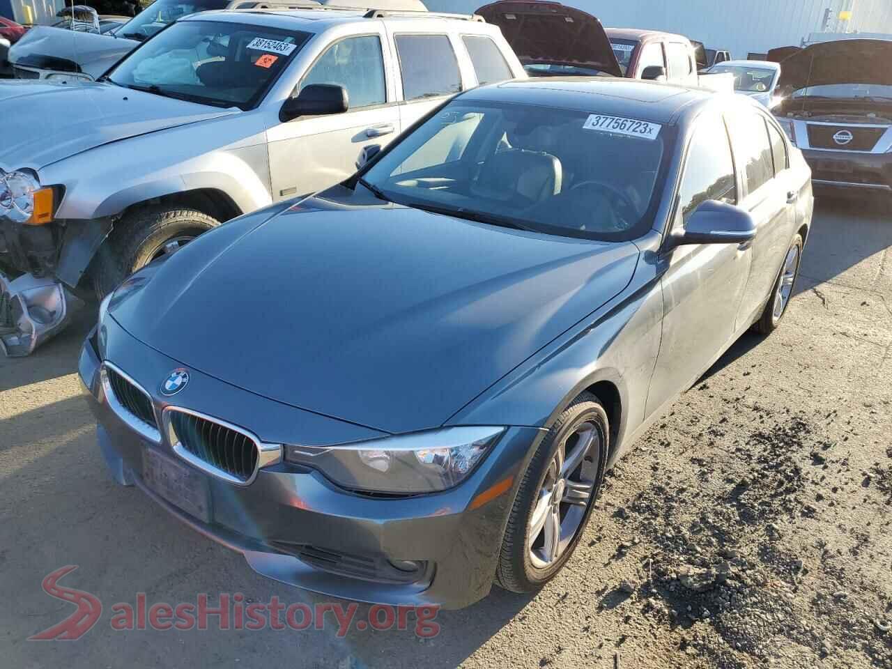 2014 BMW 3 SERIES — VIN WBA3C1C57EK105810
