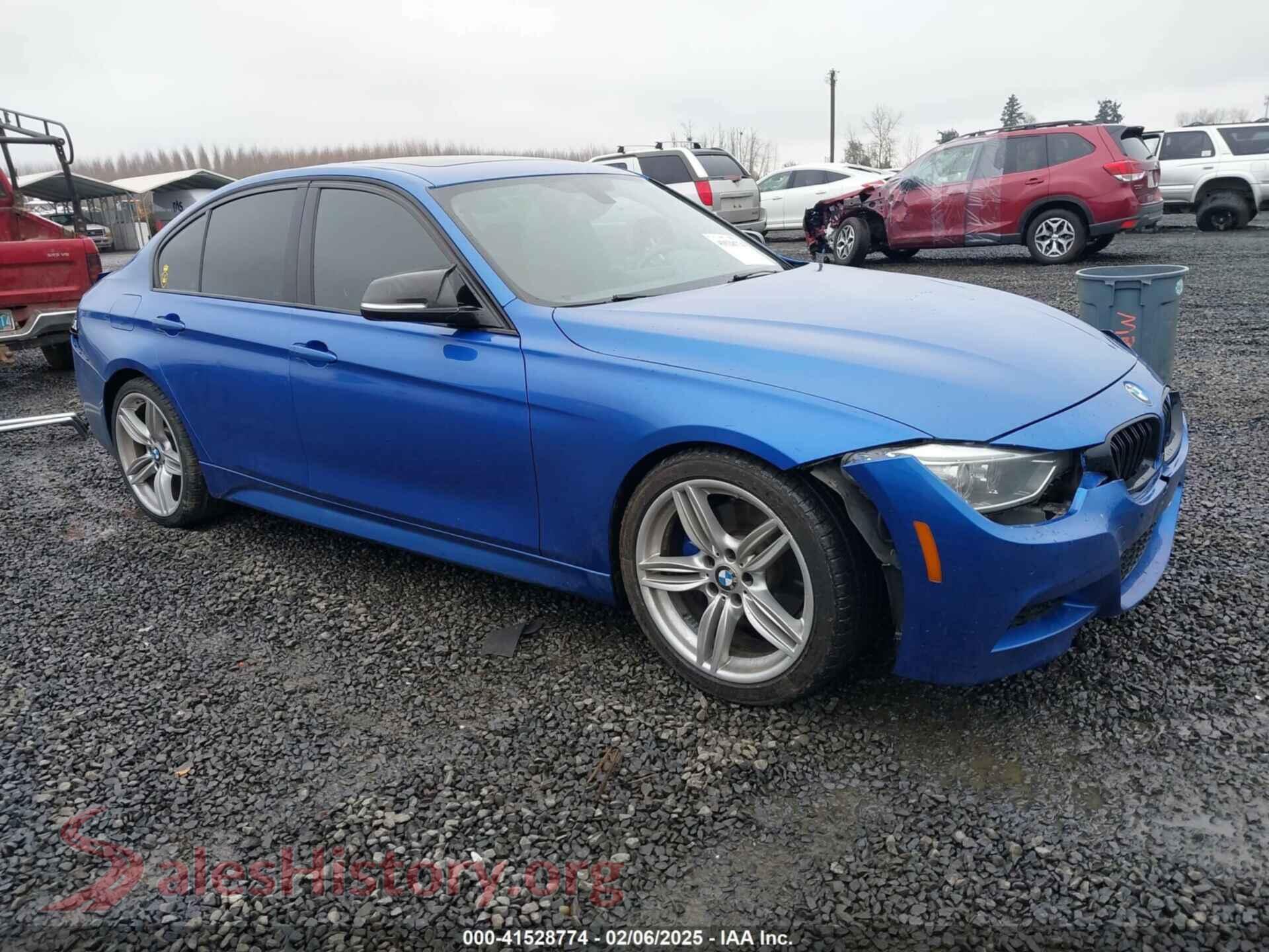 2014 BMW 3 SERIES — VIN WBA3C1C58EK106562
