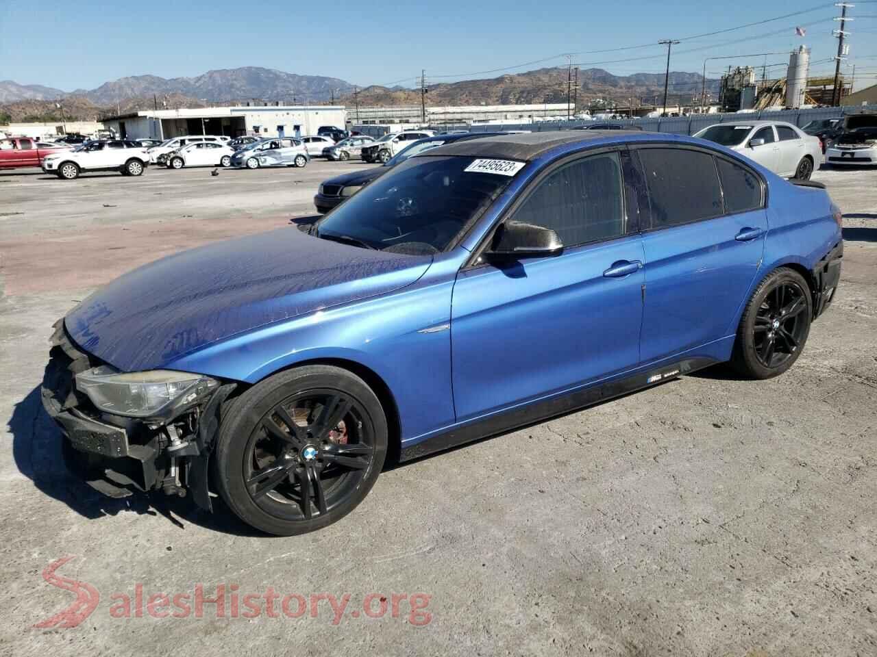 2013 BMW 3 SERIES — VIN WBA3C1C5XDF442270
