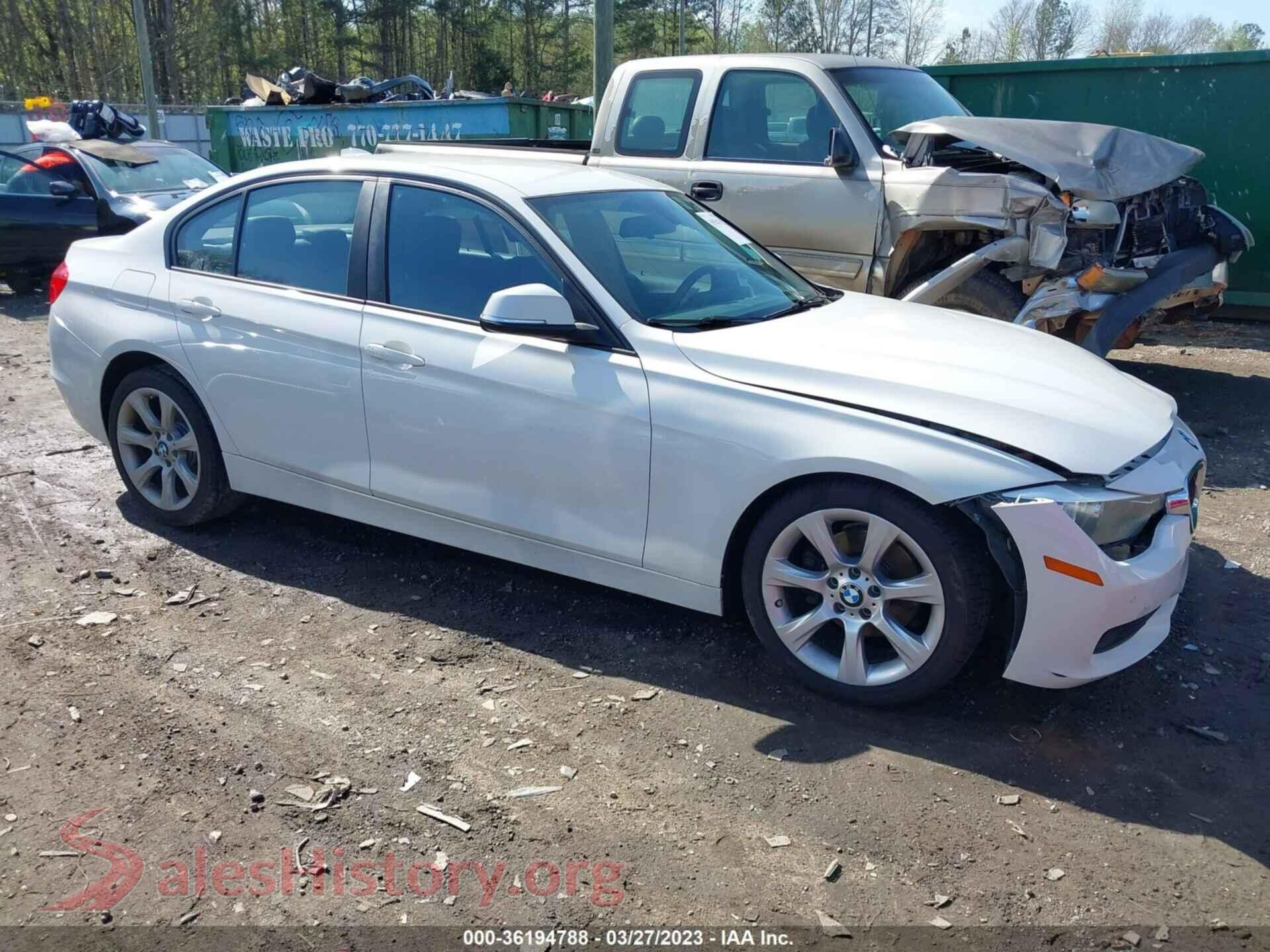 2014 BMW 3 SERIES — VIN WBA3C3C51EP662131