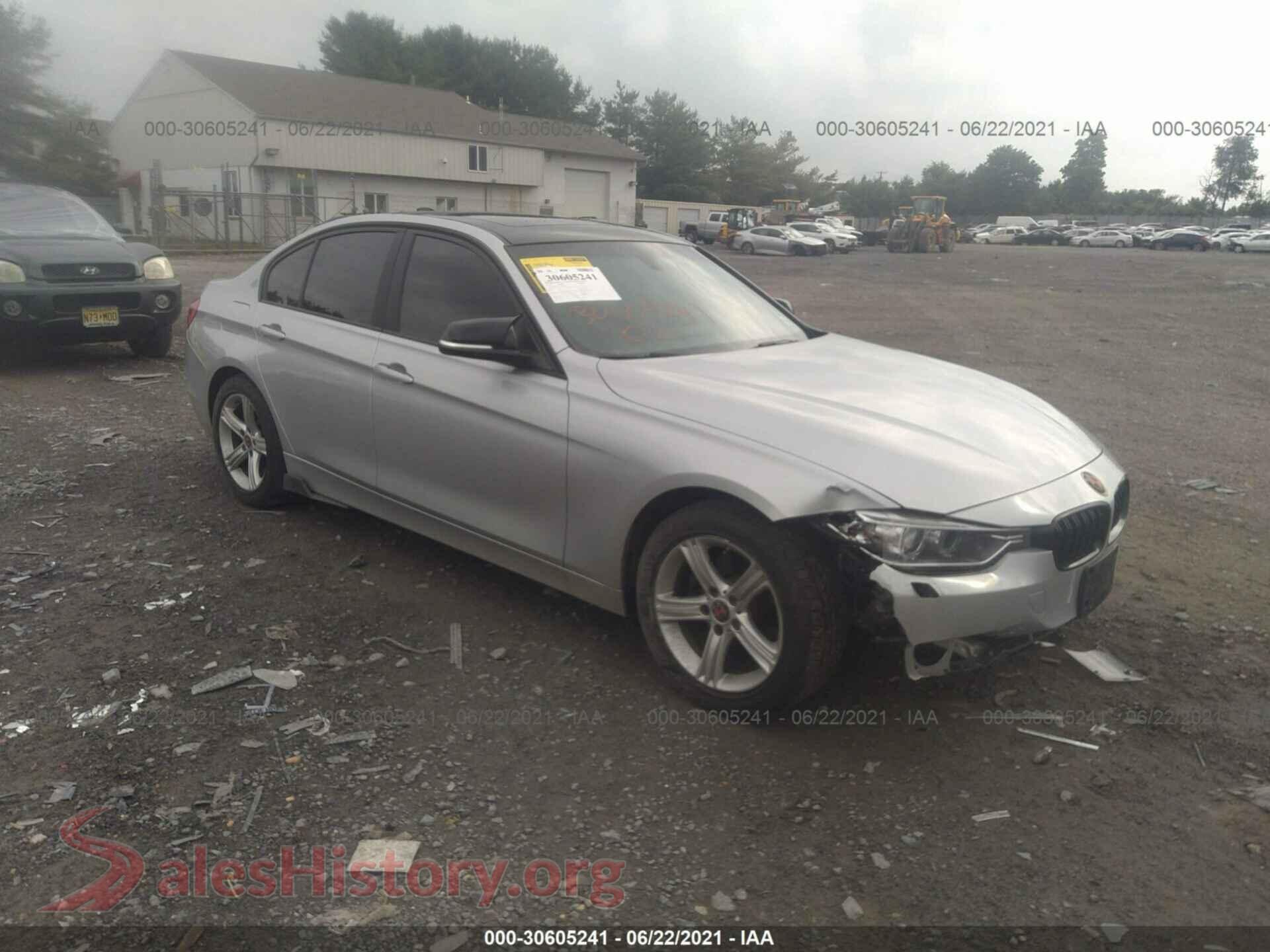 2013 BMW 3 SERIES — VIN WBA3C3C57DF980338
