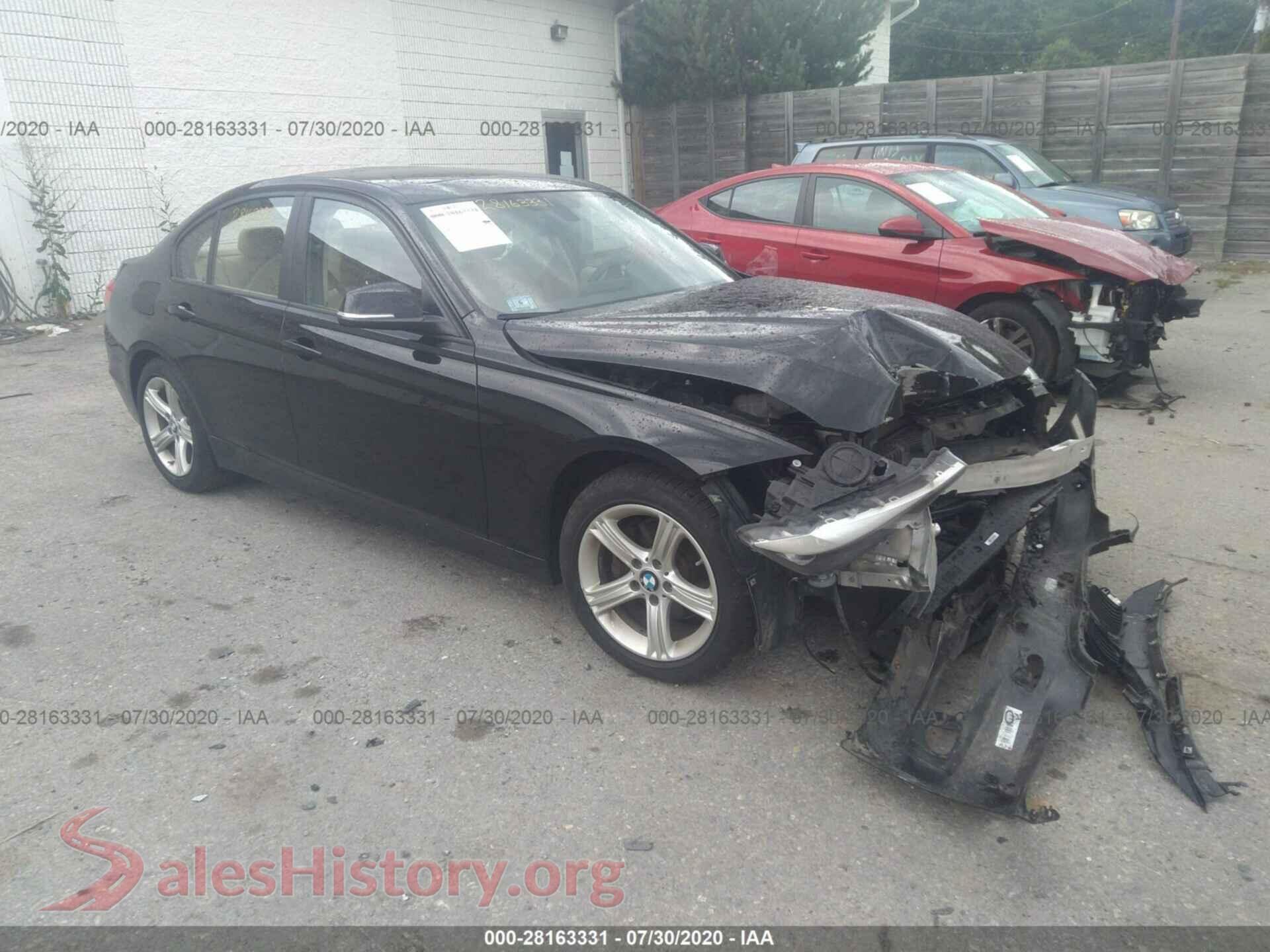 2014 BMW 3 SERIES — VIN WBA3D5C51EKX95526