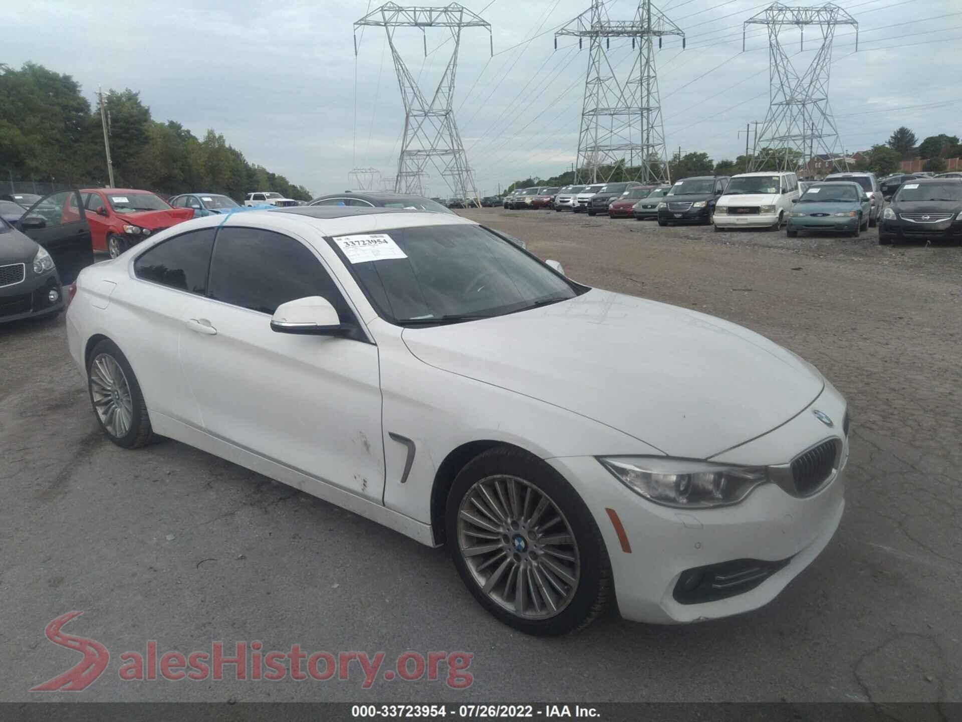 2014 BMW 4 SERIES — VIN WBA3N9C57EF722318