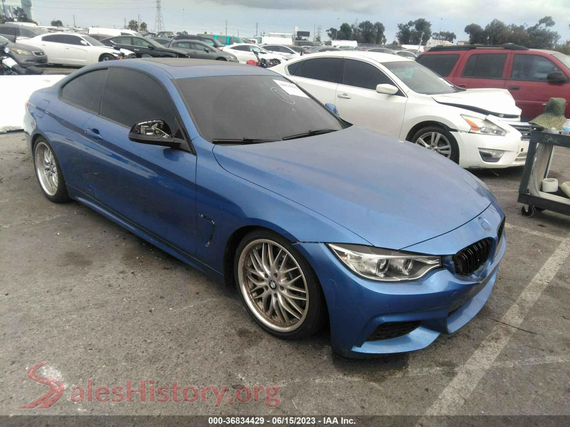 2014 BMW 4 SERIES — VIN WBA3R1C55EK190371