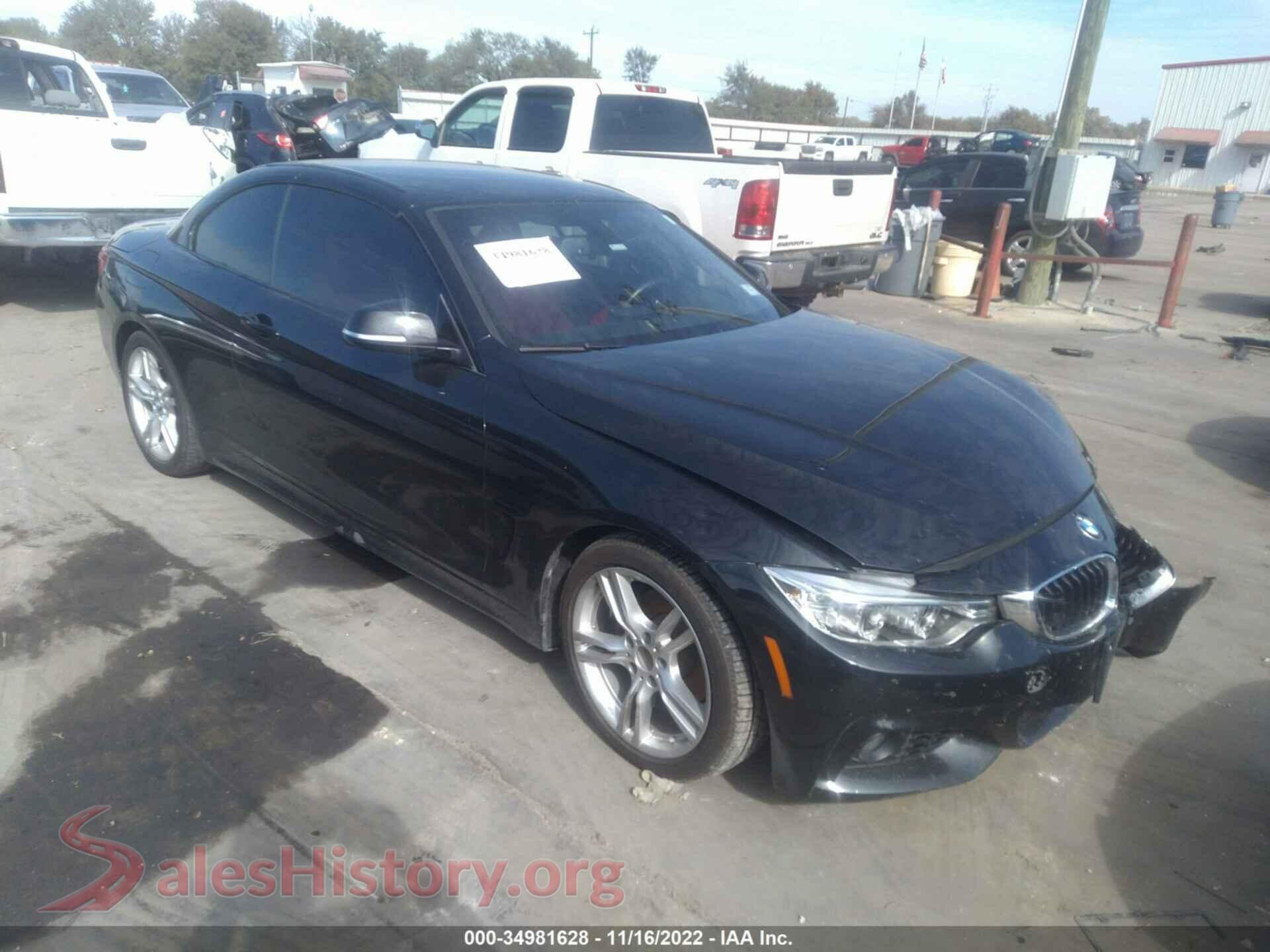 2015 BMW 4 SERIES — VIN WBA3V5C5XFP751767