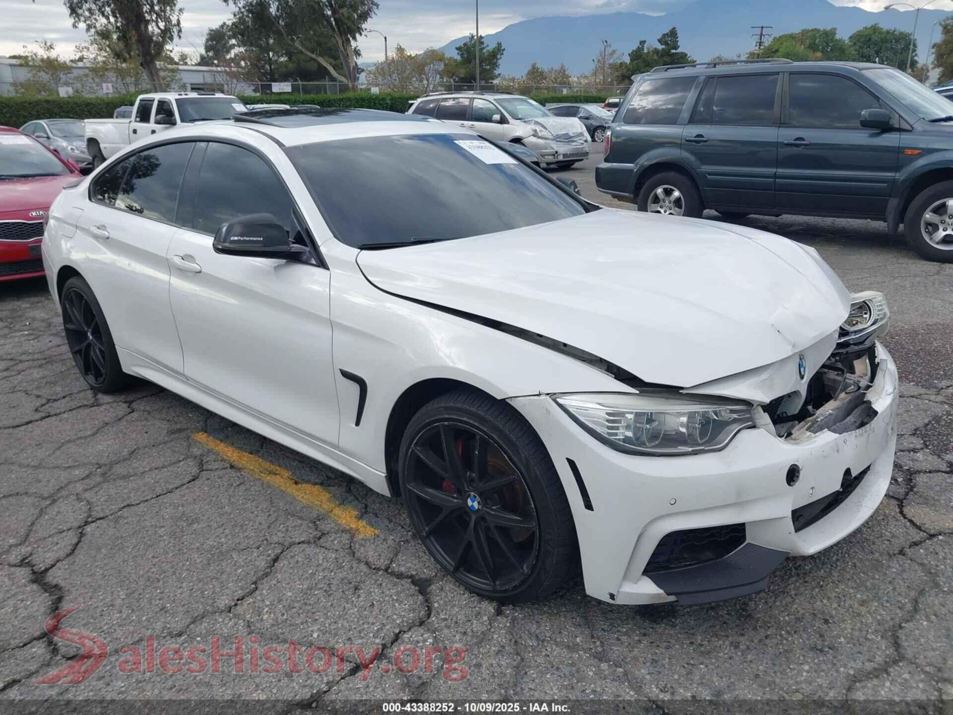 2015 BMW 435I GRAN COUPE — VIN WBA4B1C55FD955562