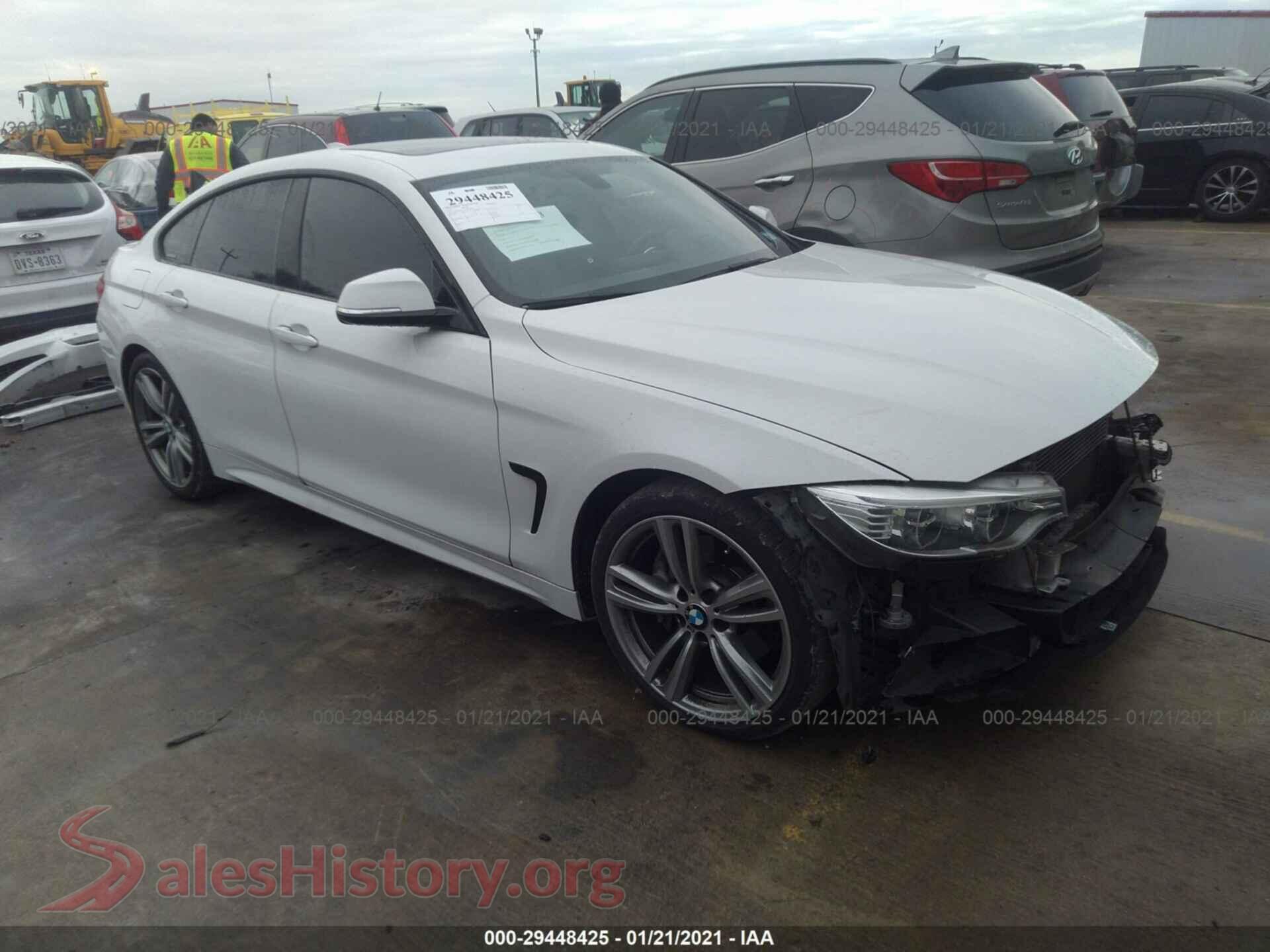 2015 BMW 4 SERIES — VIN WBA4B1C57FD954834