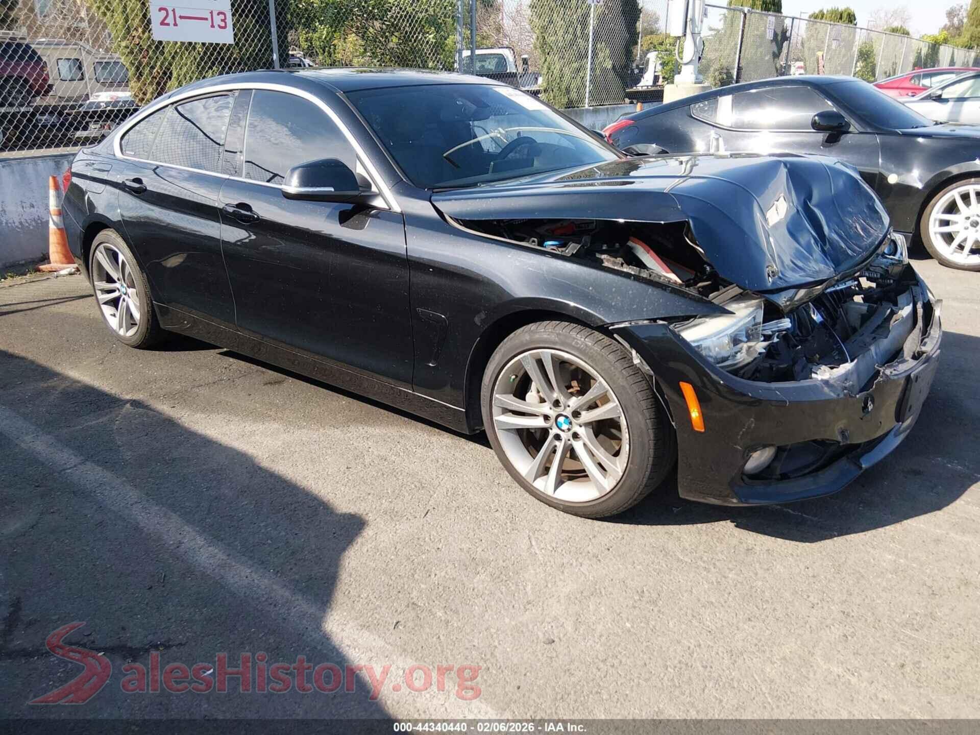 2017 BMW 440I GRAN COUPE — VIN WBA4E3C51HG187101