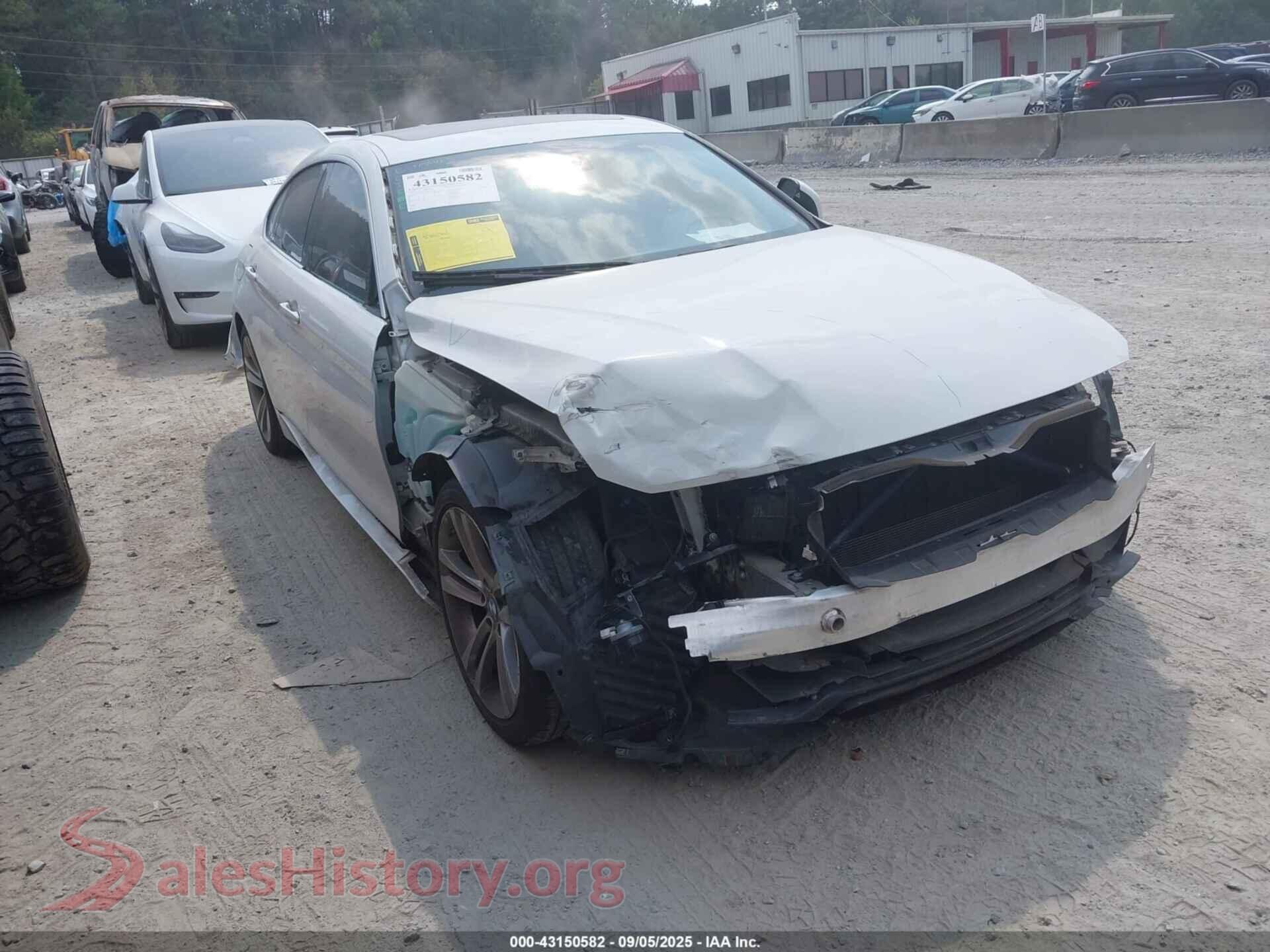 2019 BMW 430I GRAN COUPE — VIN WBA4J1C55KBM17503
