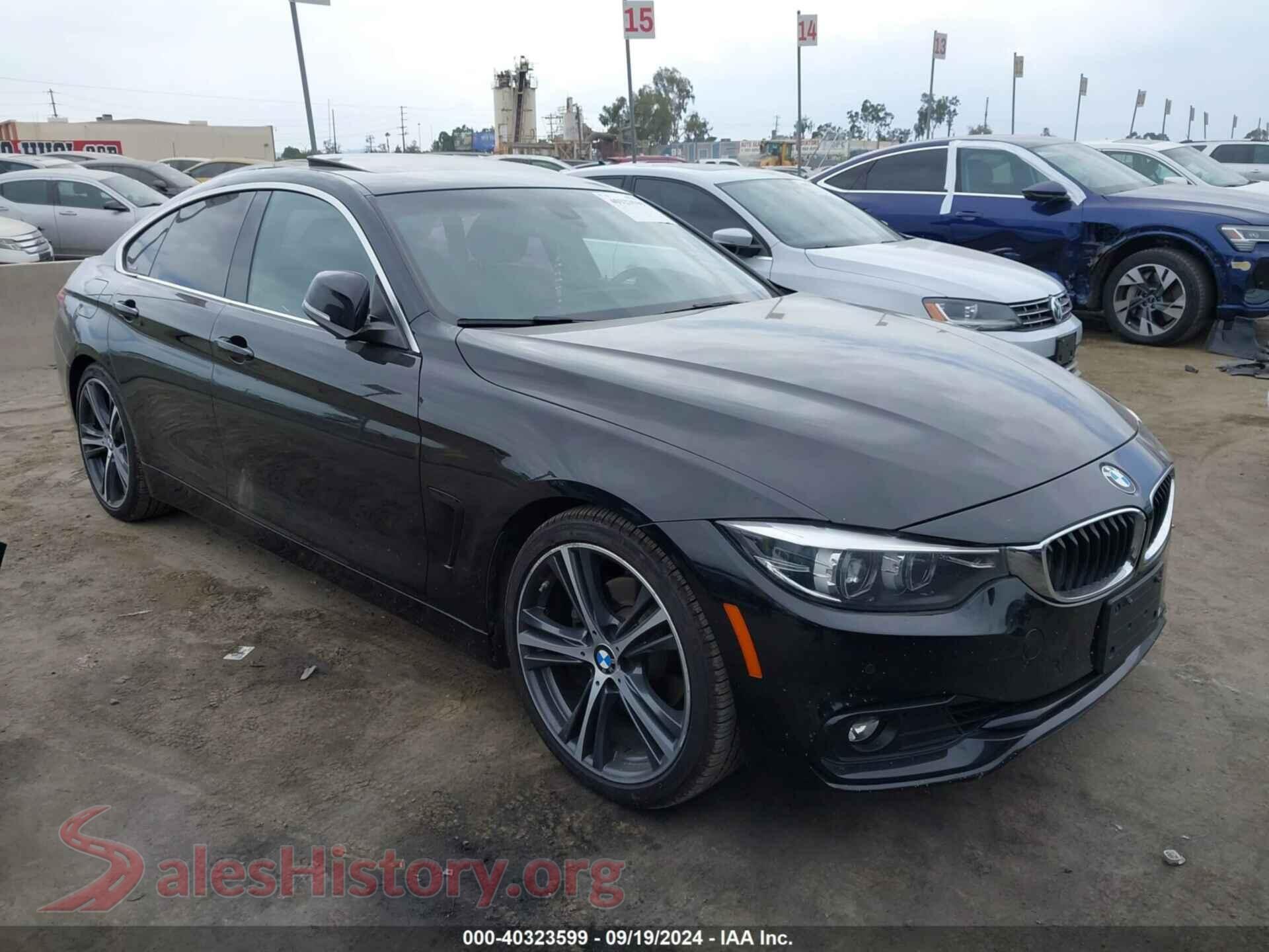 2018 BMW 430I GRAN COUPE — VIN WBA4J1C59JBG76447
