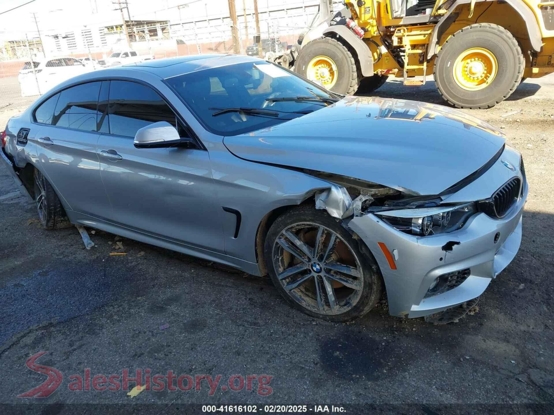 2019 BMW 430I GRAN COUPE — VIN WBA4J1C59KBM18458