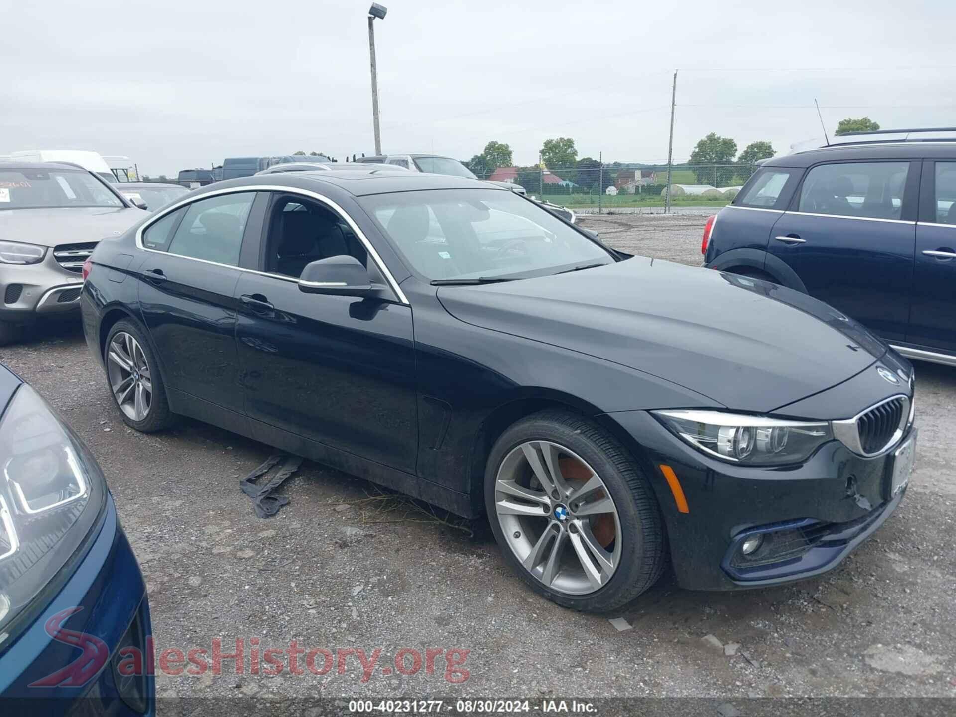 2018 BMW 430I GRAN COUPE — VIN WBA4J3C53JBG94938