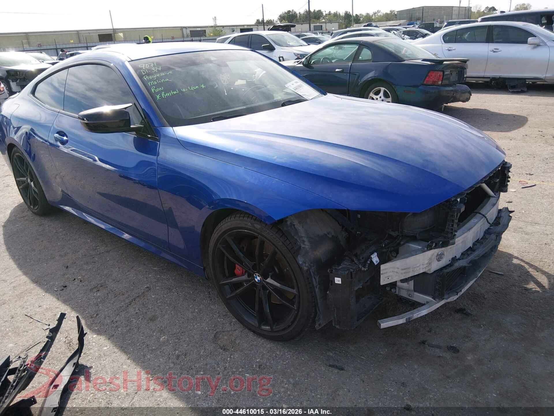 2022 BMW 430I — VIN WBA53AP00NCJ58611