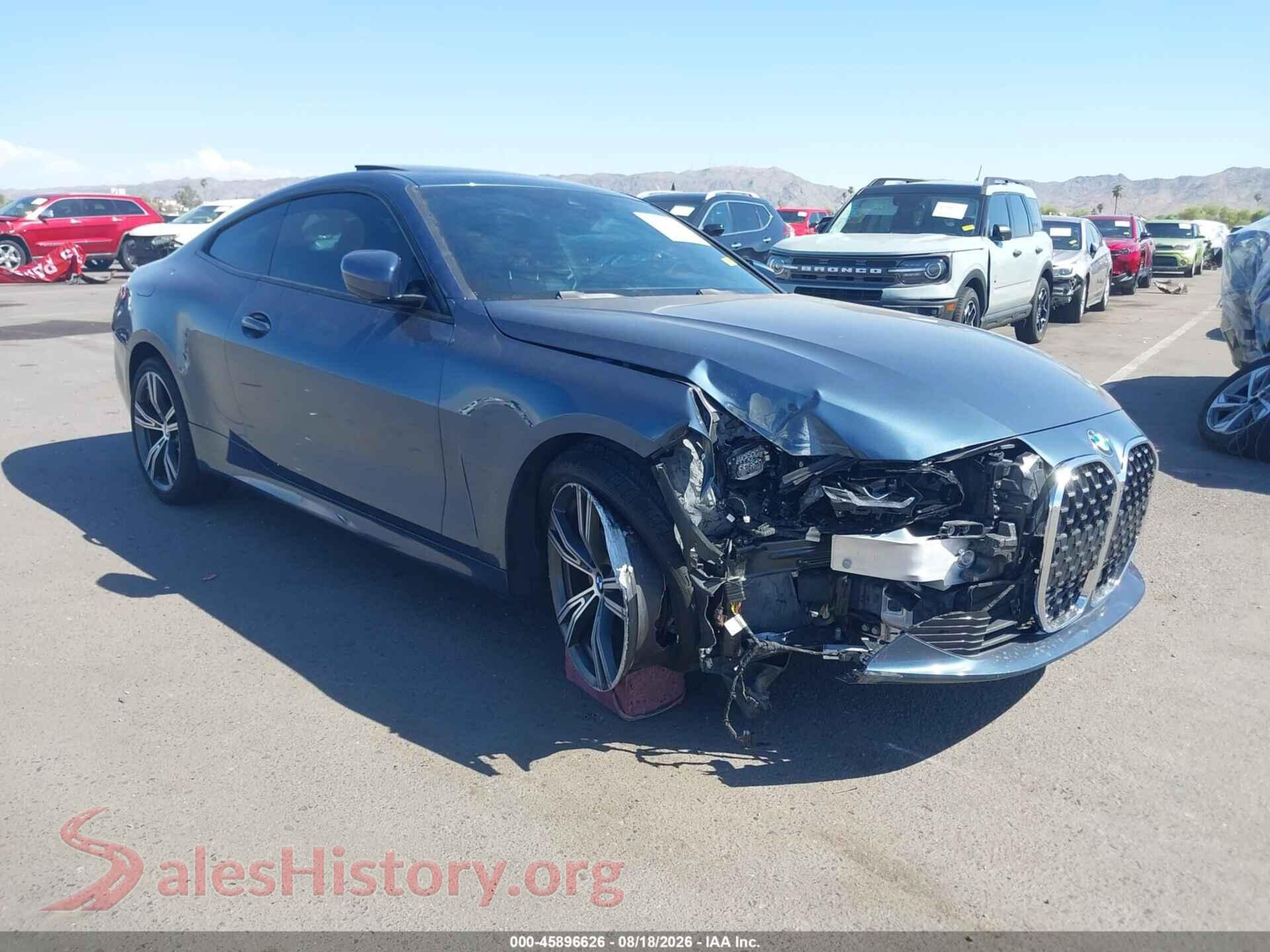 2021 BMW 430I — VIN WBA53AP03MCG48607