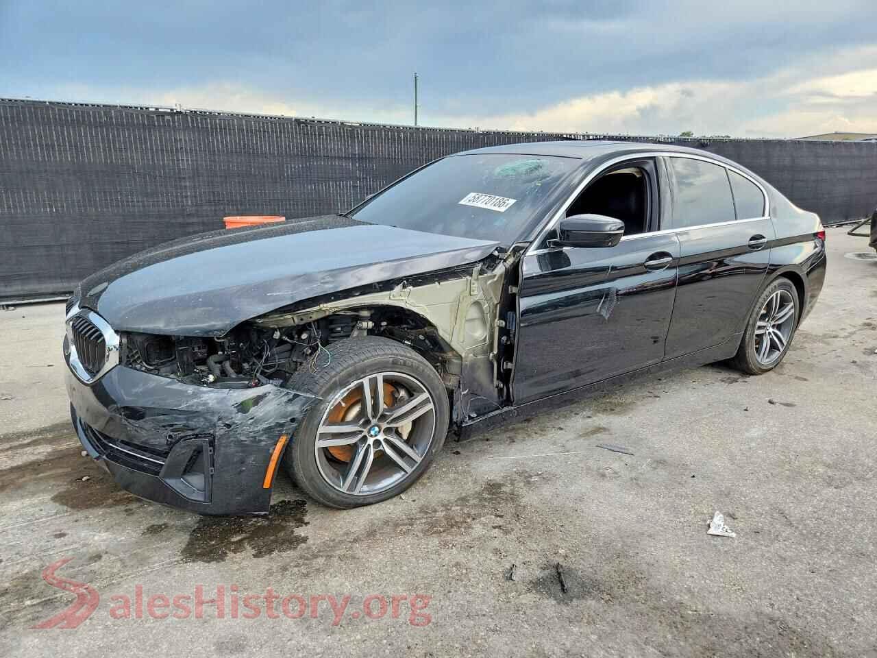2021 BMW 5 SERIES — VIN WBA53BH06MCF74135