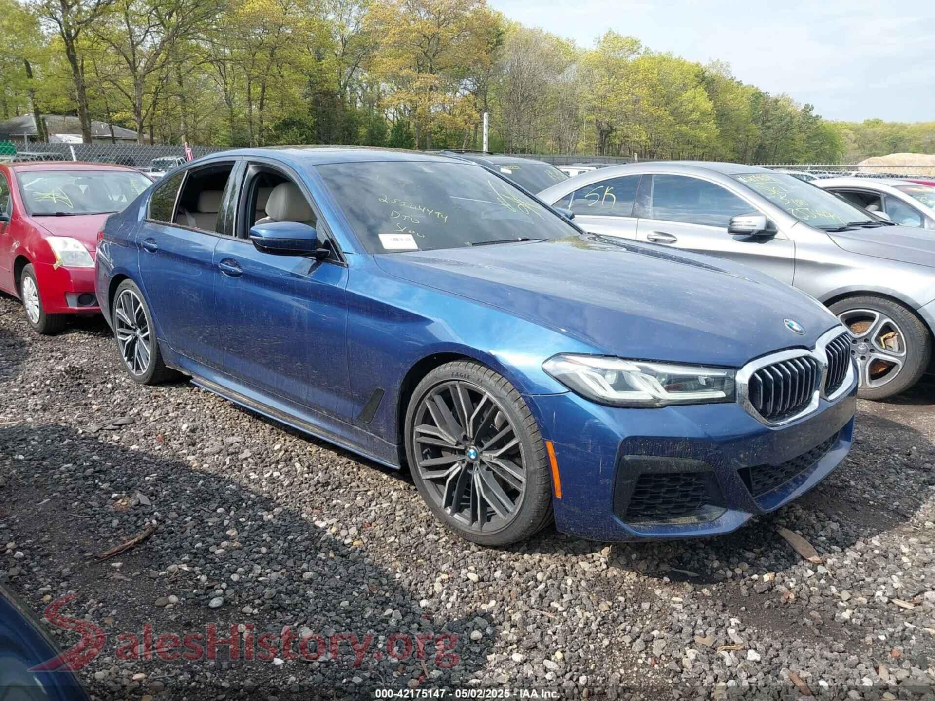 2021 BMW 540I — VIN WBA53BJ03MWW95176