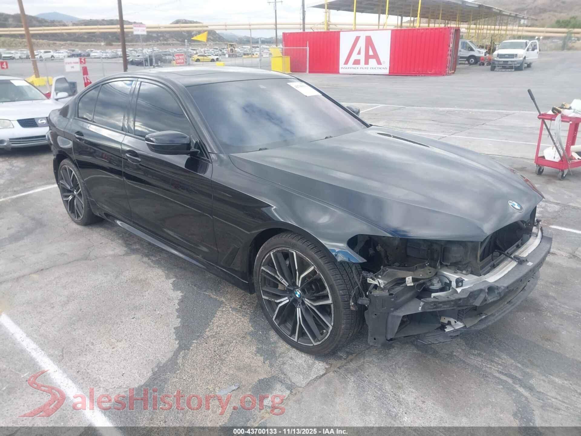 2022 BMW 540 — VIN WBA53BJ06NWX43934