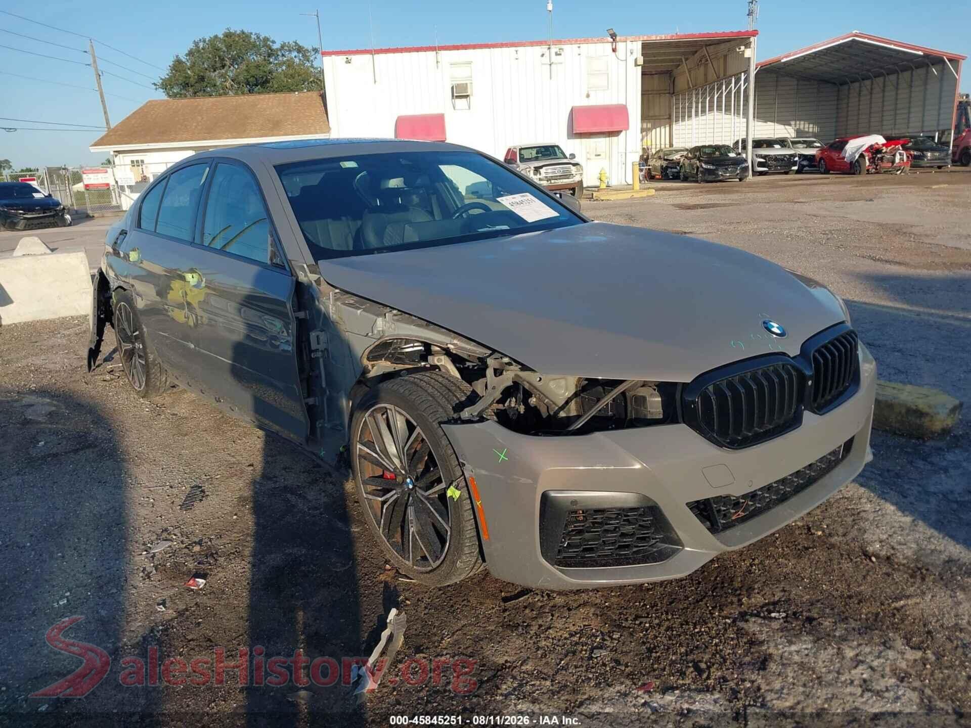 2021 BMW 540I — VIN WBA53BJ08MWX26812
