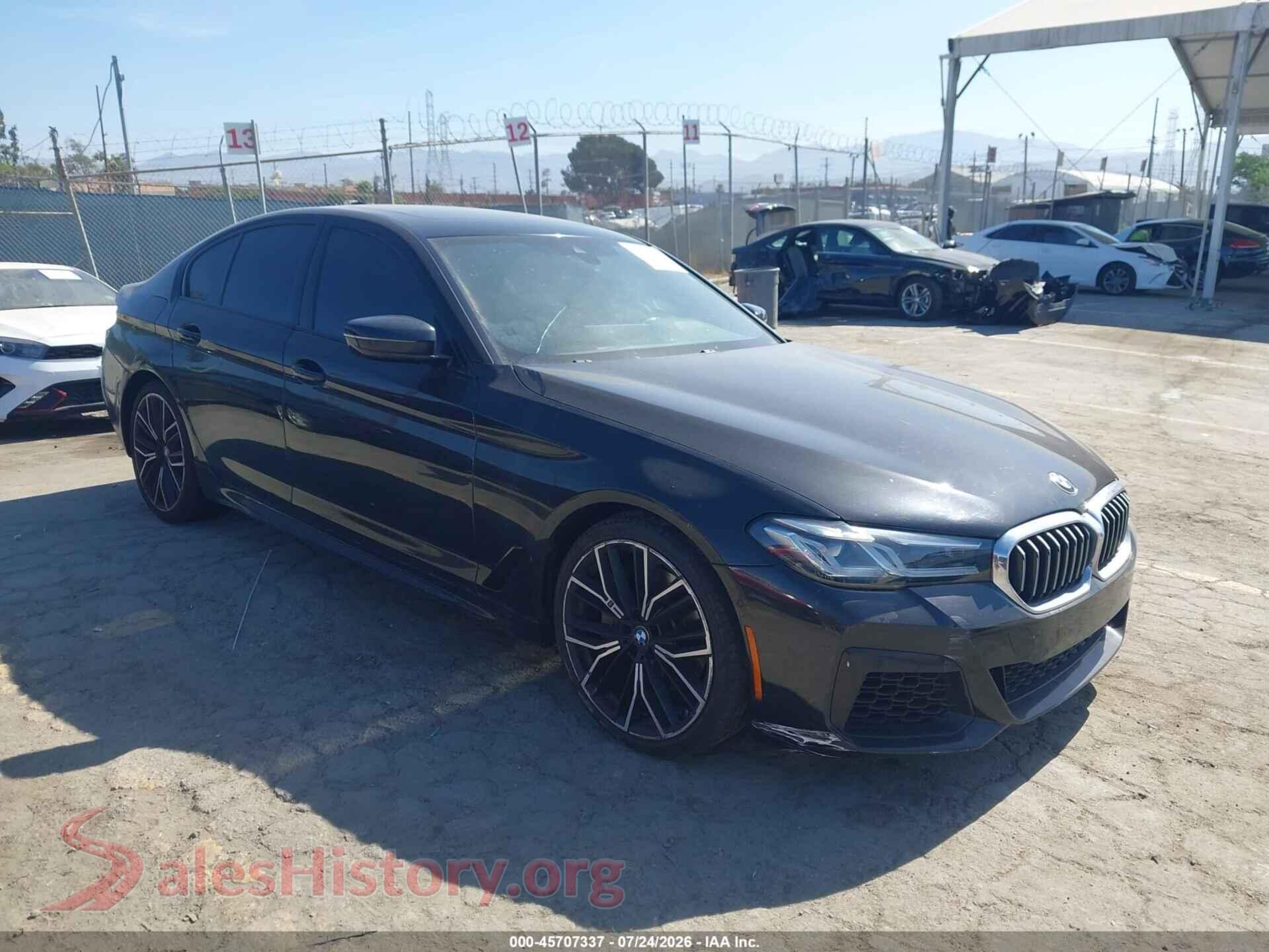 2021 BMW 540I — VIN WBA53BJ09MWW99569