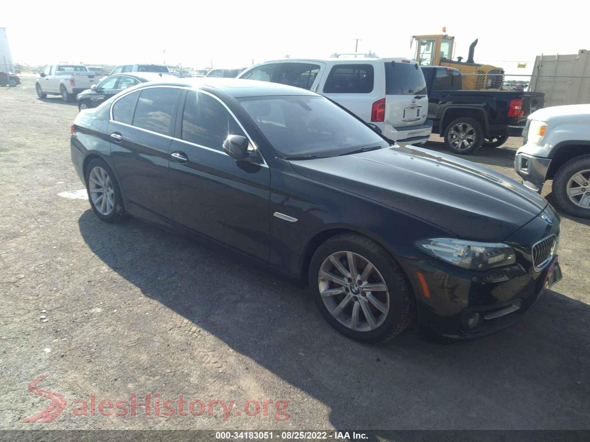 2015 BMW 5 SERIES — VIN WBA5B3C55FD540760