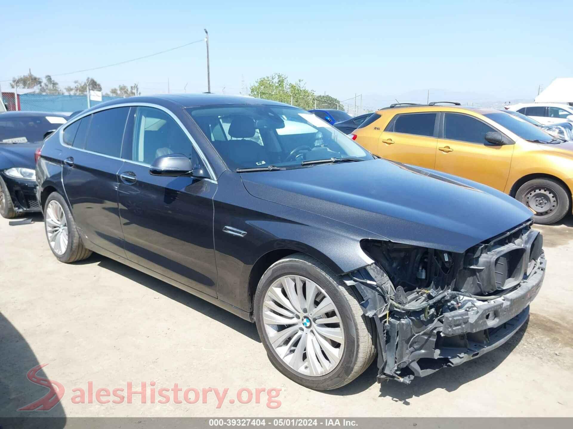 2016 BMW 535I GRAN TURISMO — VIN WBA5M2C52GG498939