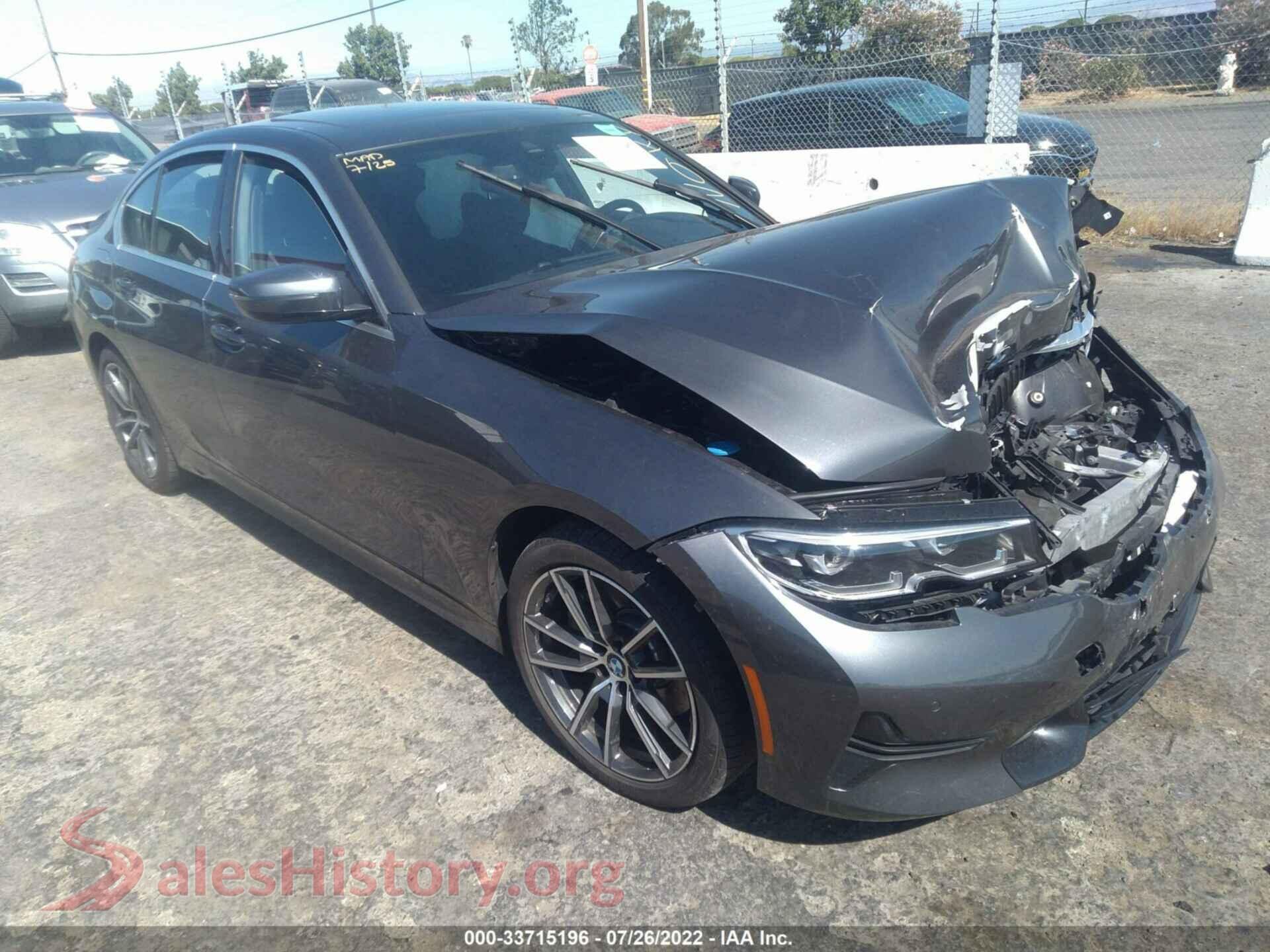 2019 BMW 3 SERIES — VIN WBA5R1C58KAJ98281