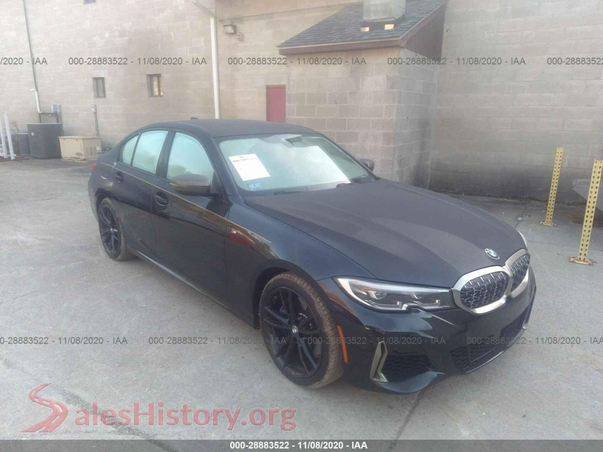 2020 BMW 3 SERIES — VIN WBA5U9C03LFJ70281