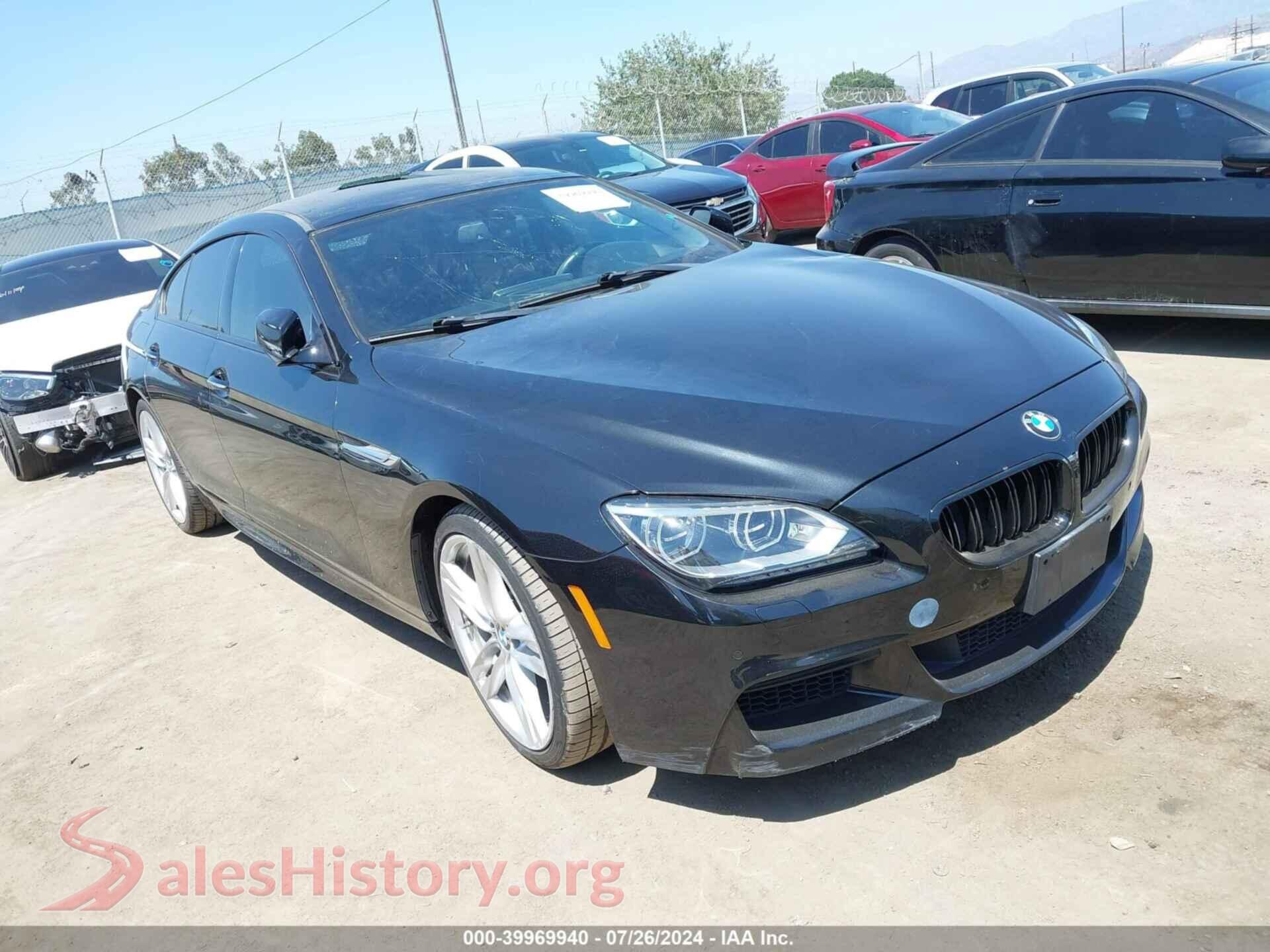 2015 BMW 640I GRAN COUPE — VIN WBA6A0C54FD318068