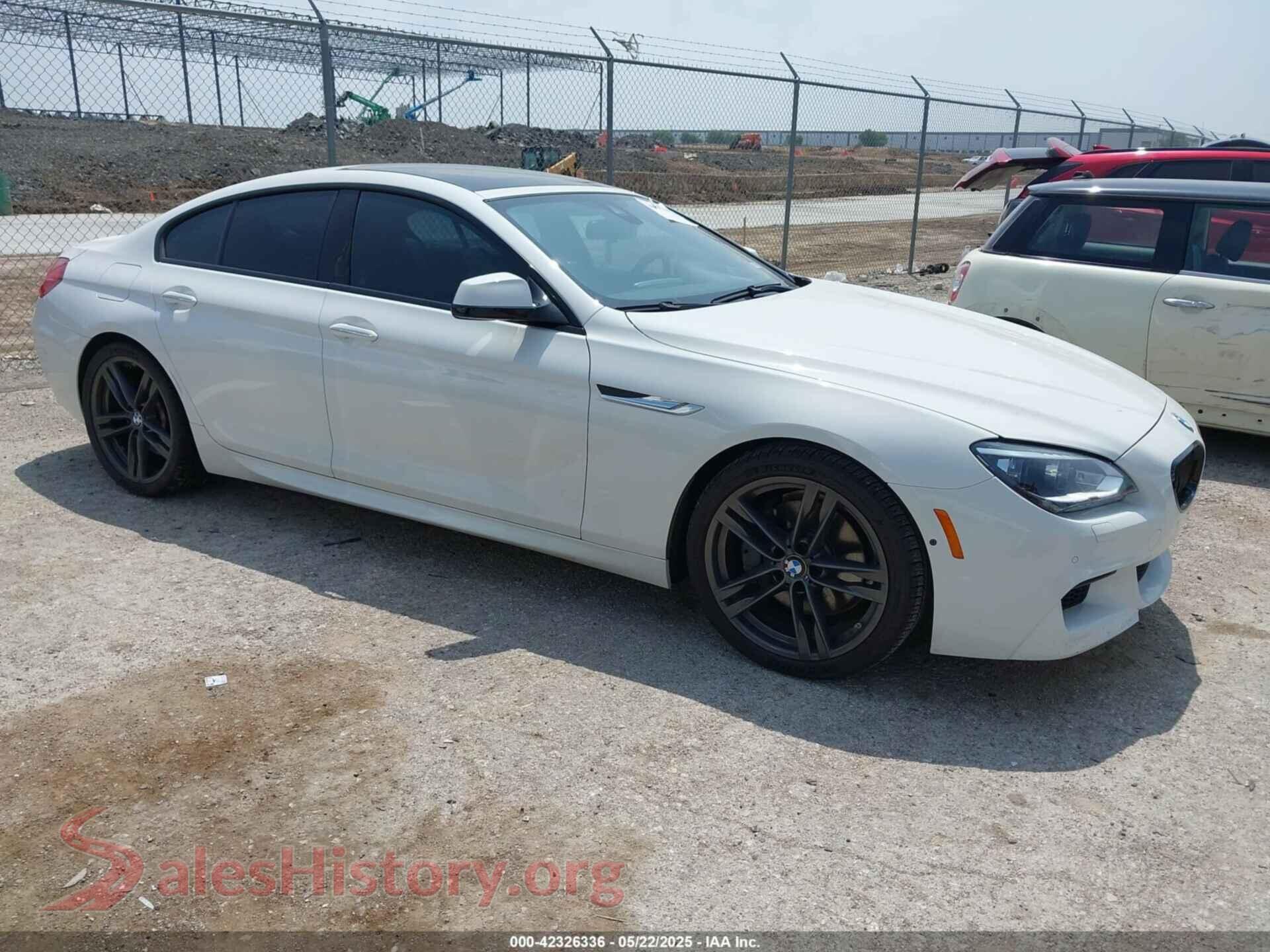 2015 BMW 650I GRAN COUPE — VIN WBA6B2C50FGB99526