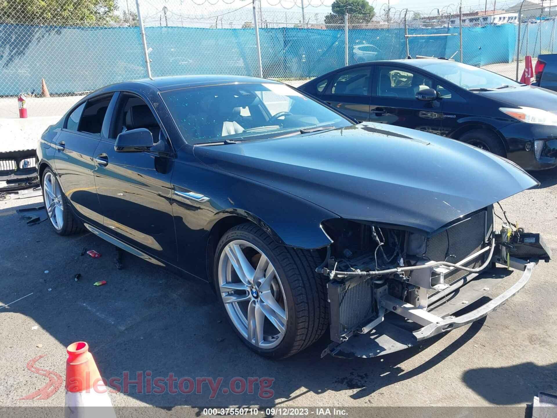 2015 BMW 650I GRAN COUPE — VIN WBA6B2C58FD129965