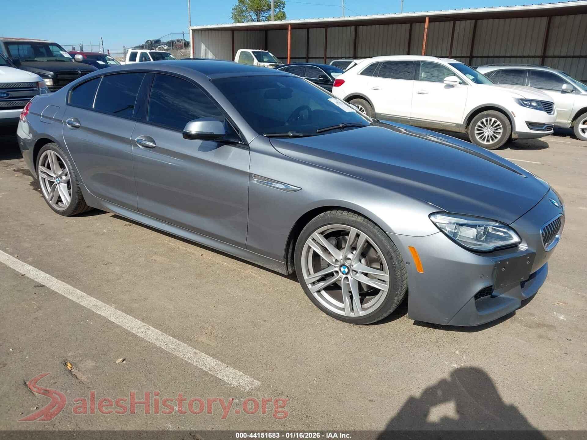 2016 BMW 640I GRAN COUPE — VIN WBA6D0C57GD927745