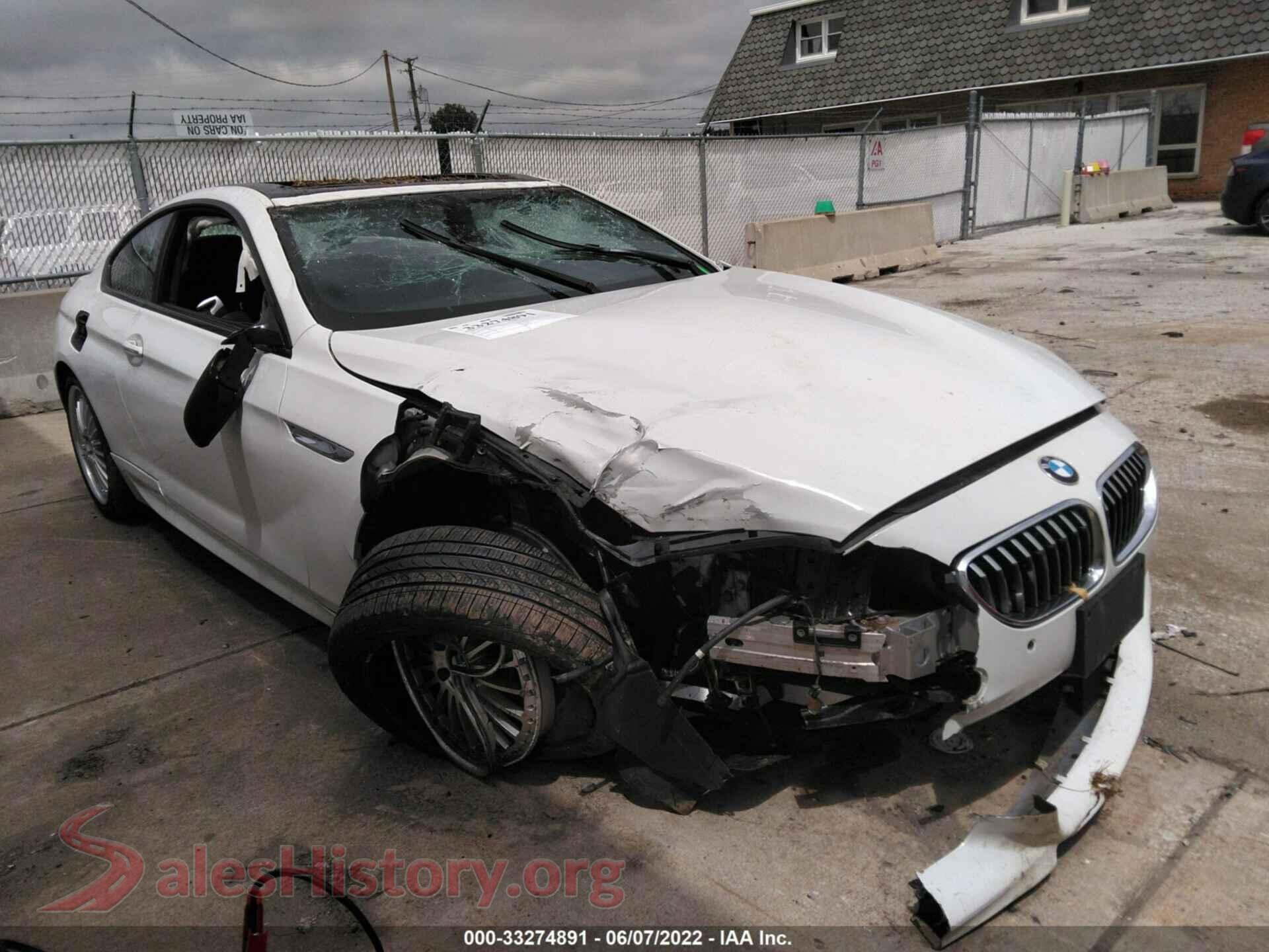 2016 BMW 6 SERIES — VIN WBA6H3C56GGT65003