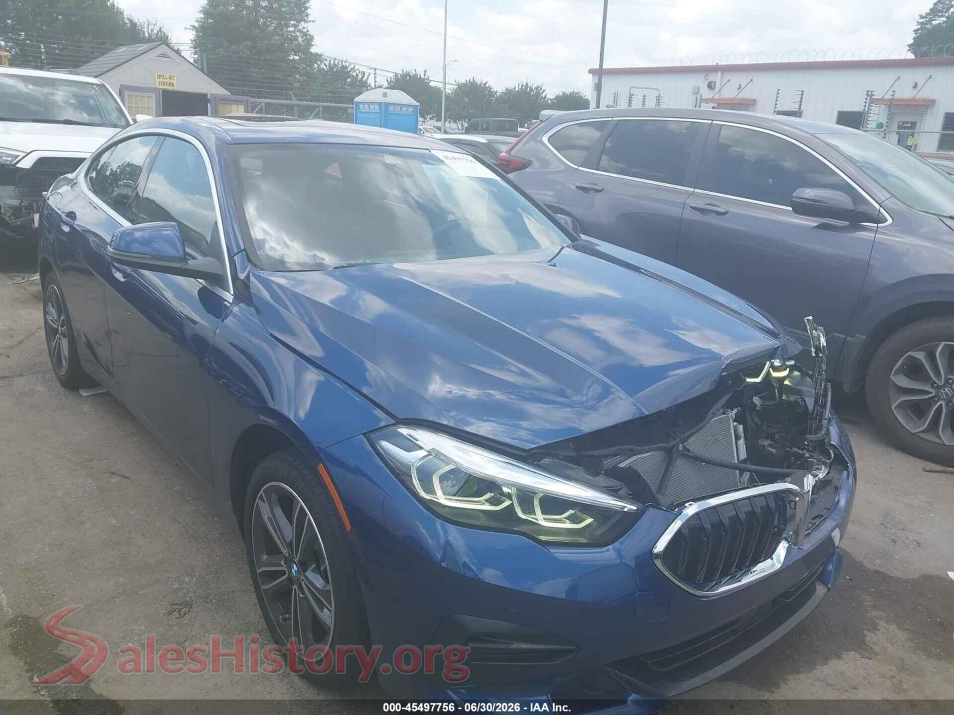 2023 BMW 228 GRAN COUPE — VIN WBA73AK08P7L64593