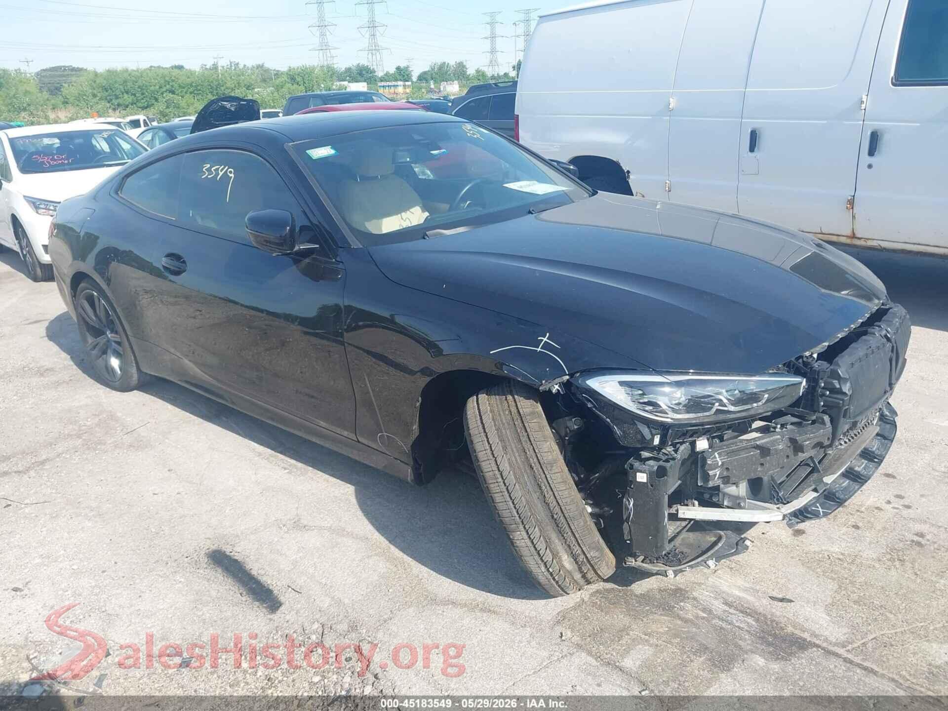 2021 BMW 430I — VIN WBA73AP03MCH02402