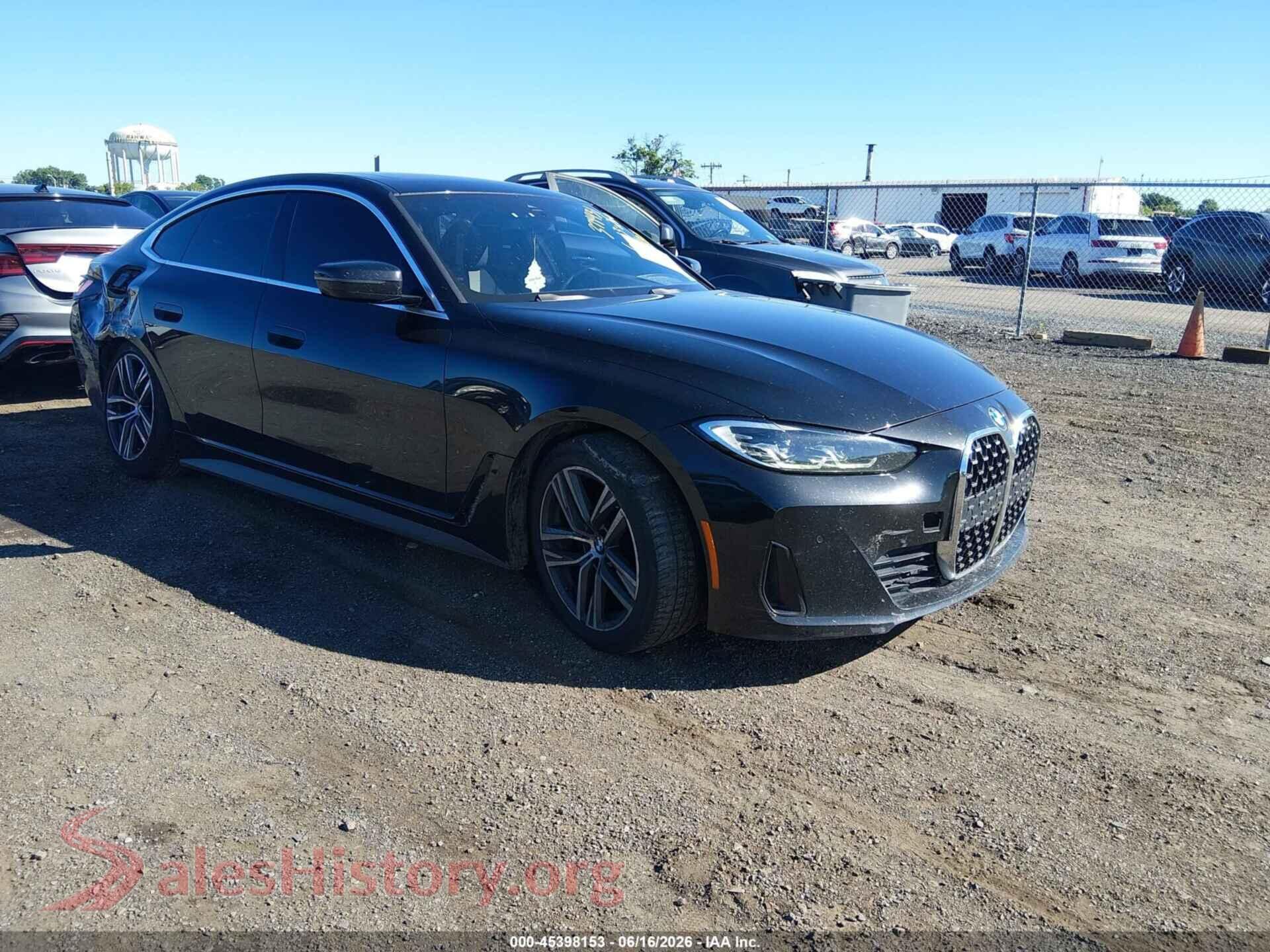 2023 BMW 430I GRAN COUPE — VIN WBA73AV05PFN87837