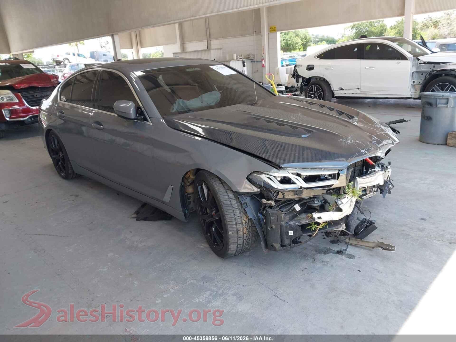 2021 BMW 540I — VIN WBA73BJ06MWW99487